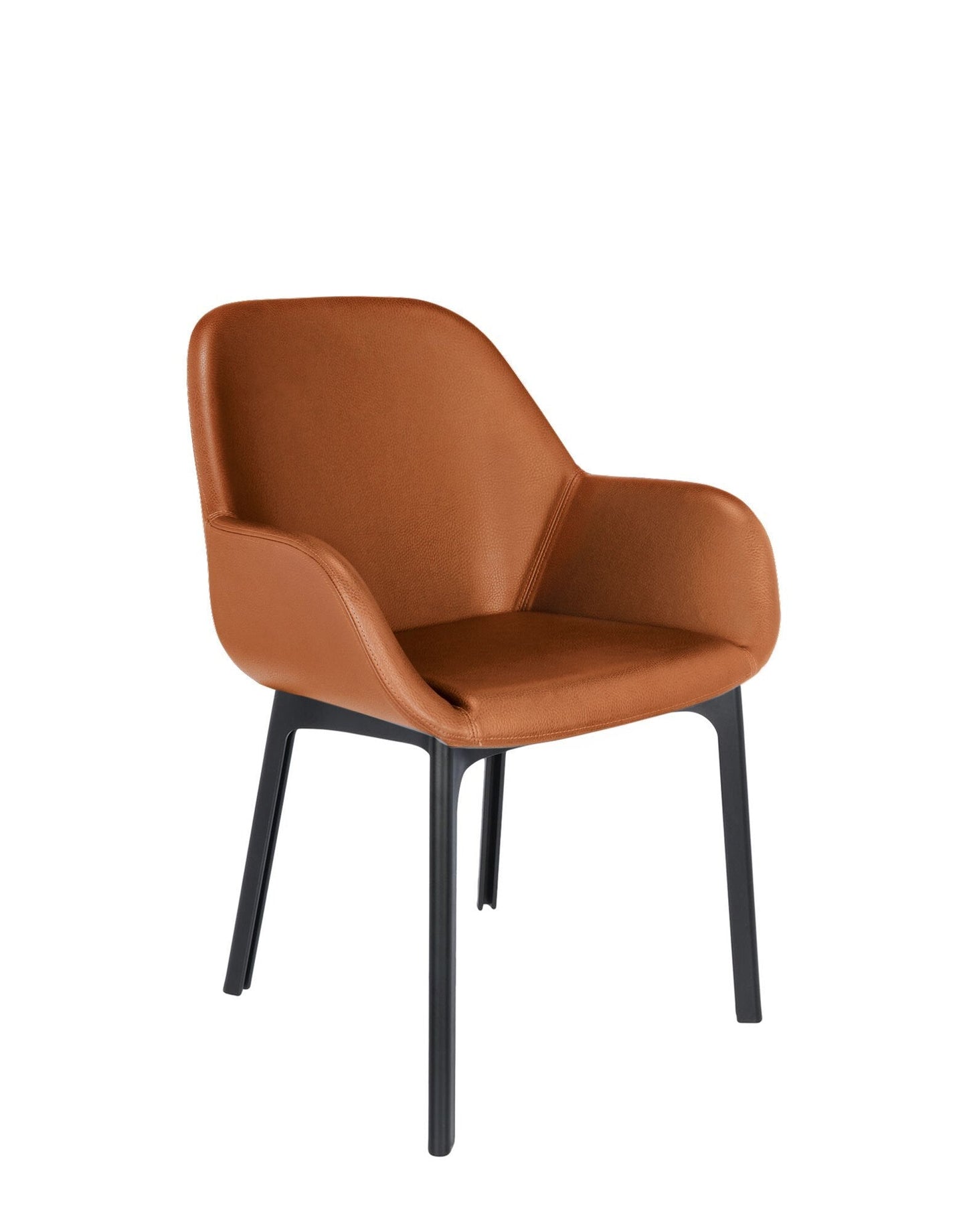 Clap Armchair by Kartell #PVC/TOBACCO/BLACK