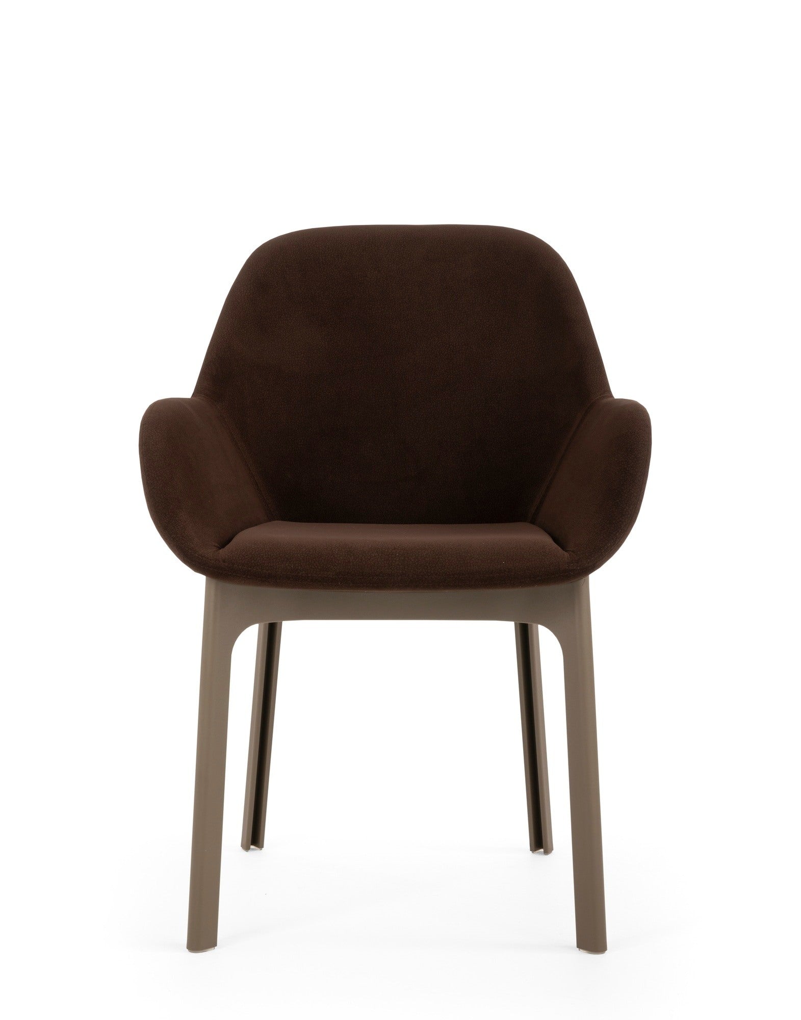 Clap Armchair by Kartell #AQUACLEAN/BRICK RED/TAUPE