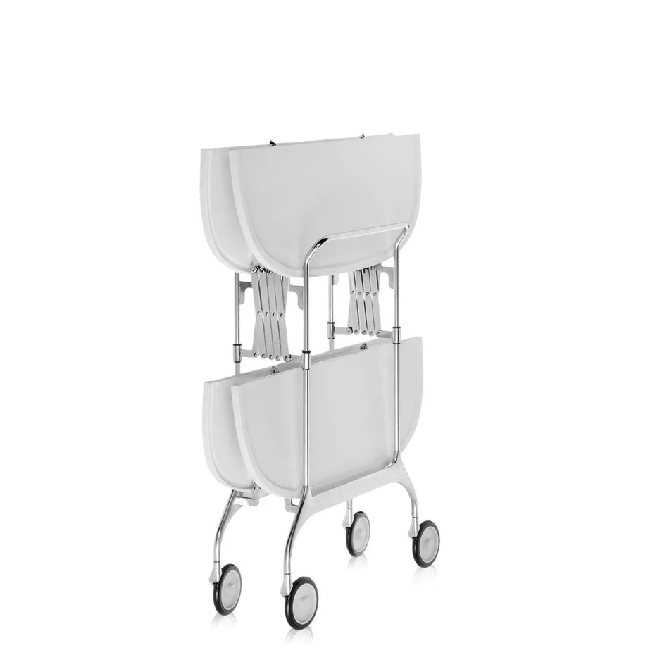 Gastone Trolley by Kartell #CREAM / CHROME