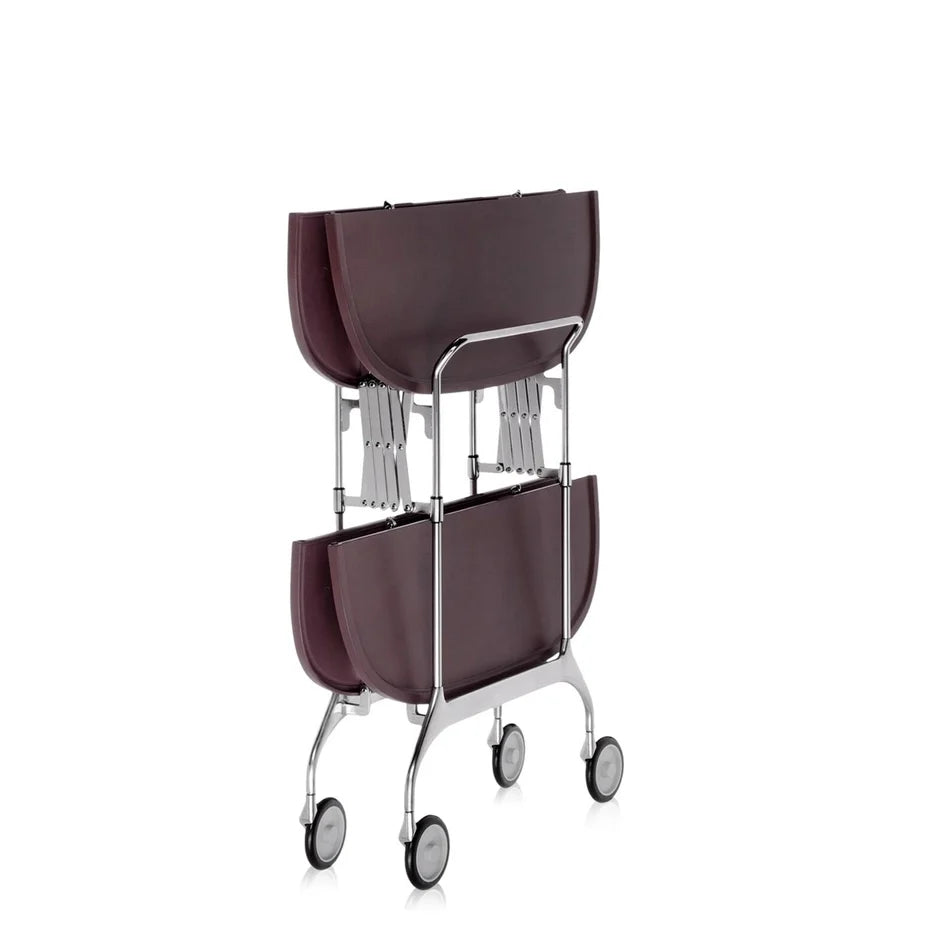 Gastone Trolley by Kartell #PLUM / CHROME