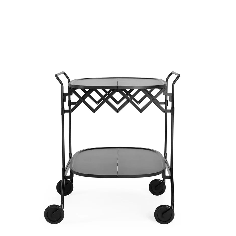 Gastone Trolley by Kartell #MAT BLACK / MAT BLACK