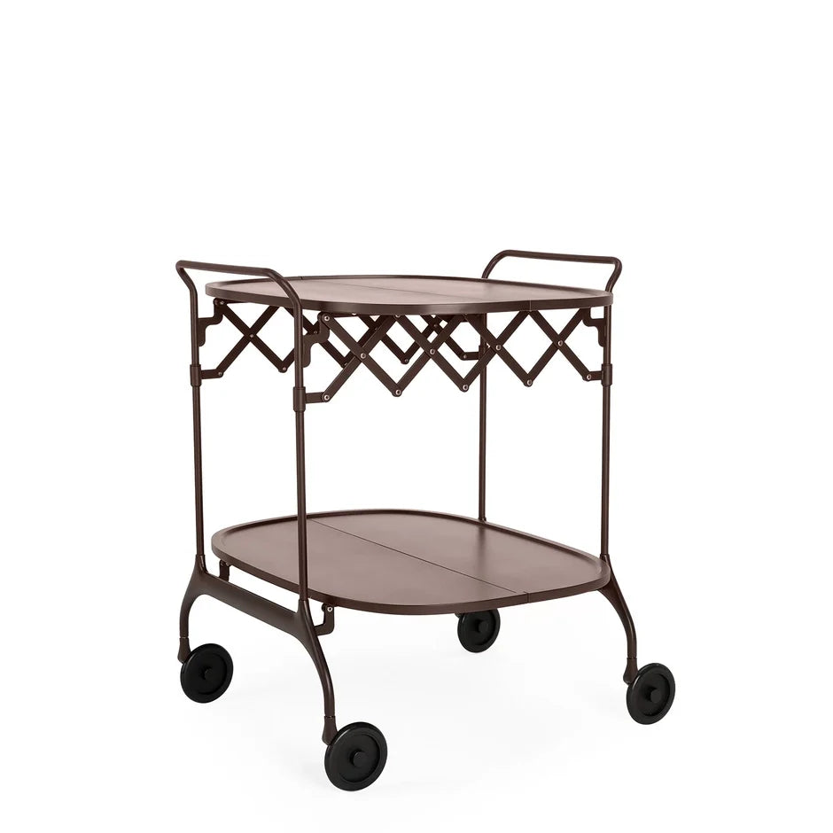 Gastone Trolley by Kartell #MAT PLUM / MAT PLUM