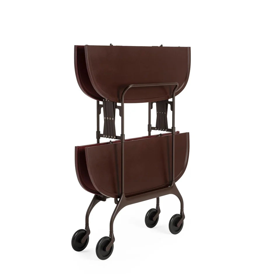 Gastone Trolley by Kartell #MAT PLUM / MAT PLUM