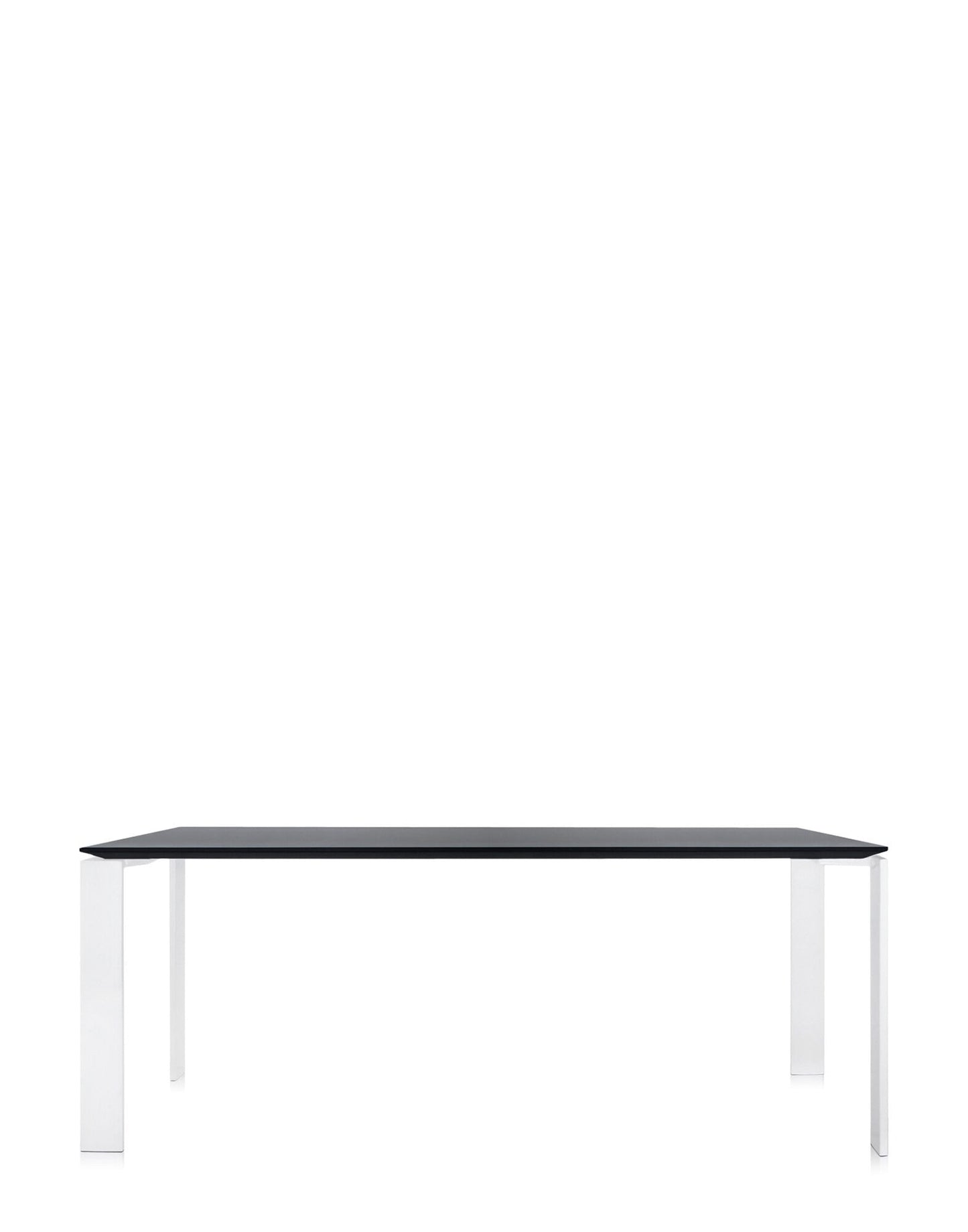 Four Soft Touch Desk by Kartell #WHITE/BLACK/190x79 cm/