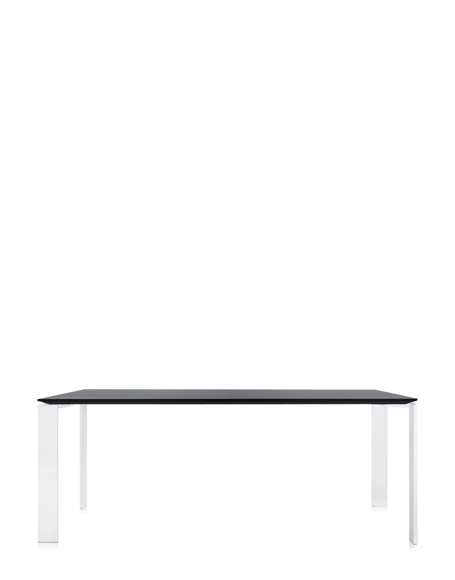 Four Soft Touch Desk by Kartell #WHITE/BLACK/190x79 cm/