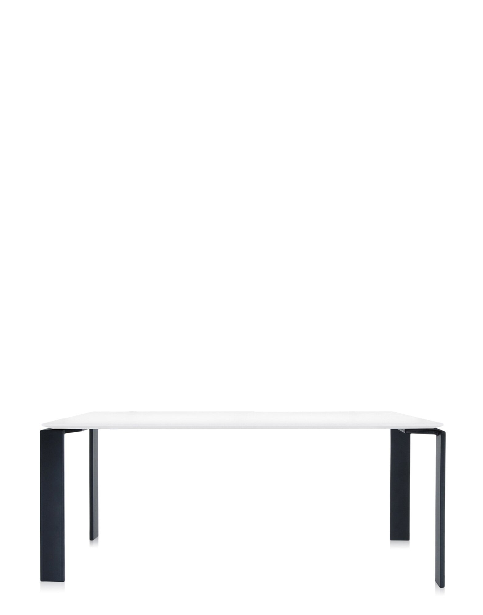 Four Soft Touch Desk by Kartell #BLACK/WHITE/190x79 cm/