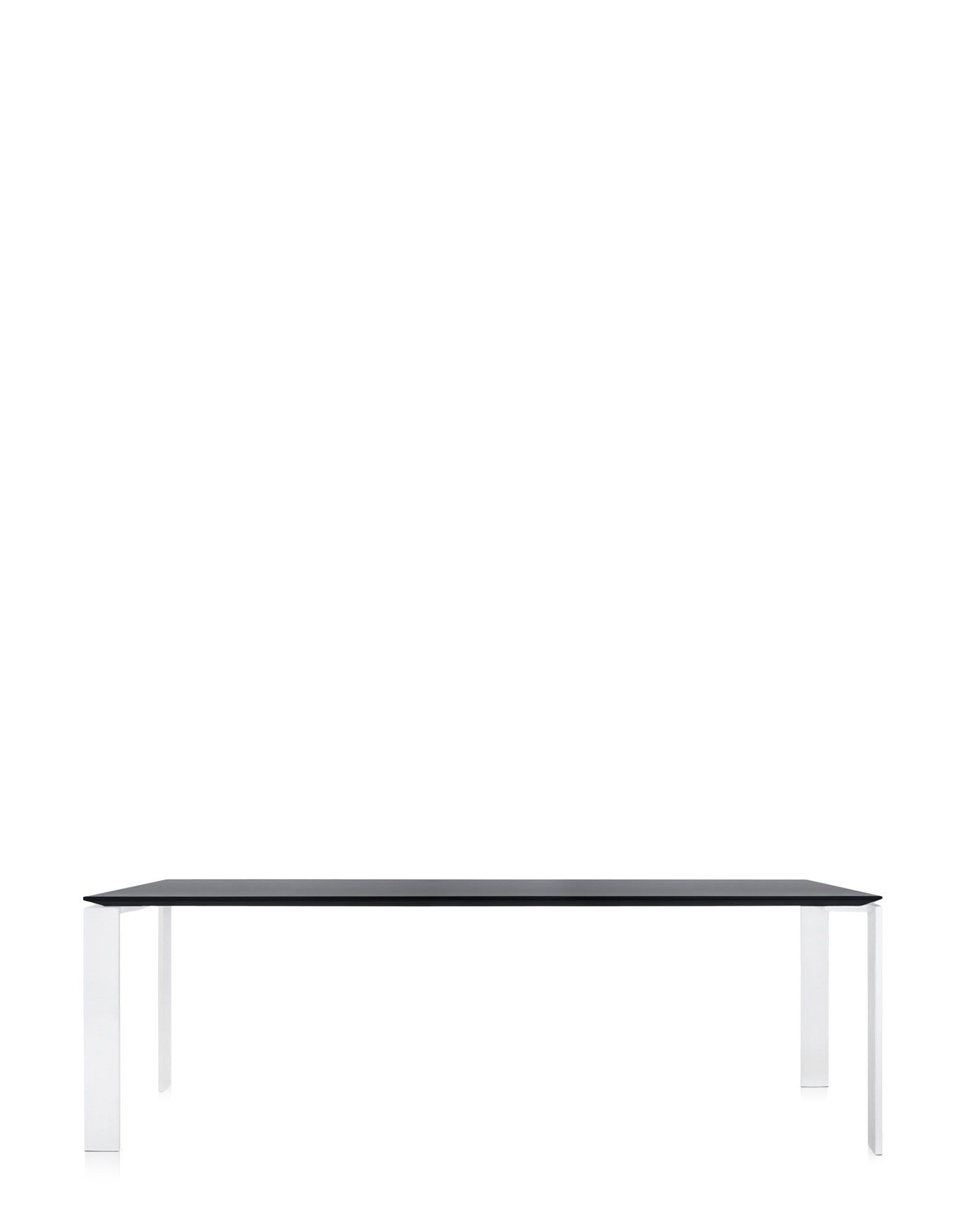 Four Soft Touch Desk by Kartell #WHITE/BLACK/223x79 cm/