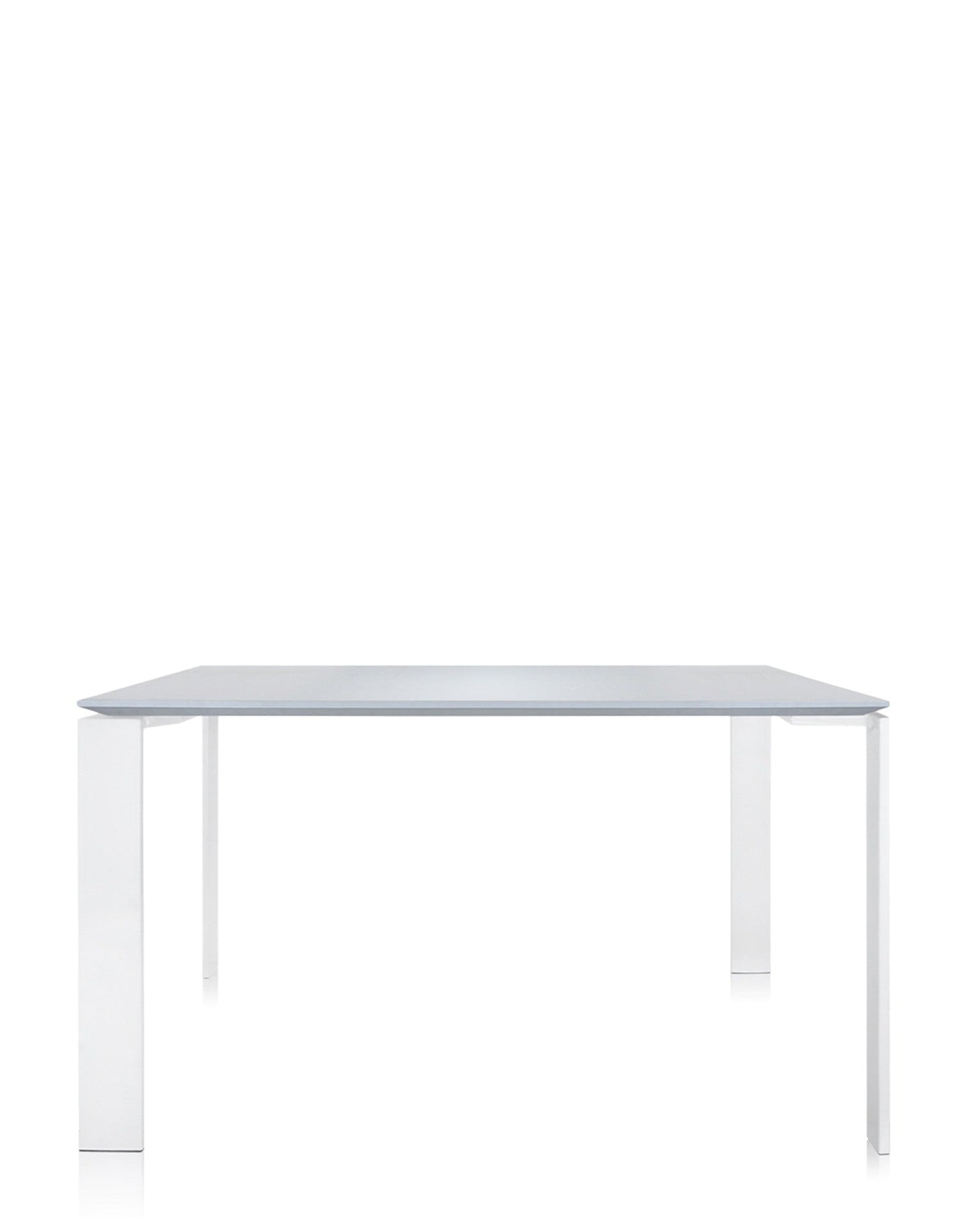 Four Soft Touch Square Desk by Kartell #WHITE/WHITE/