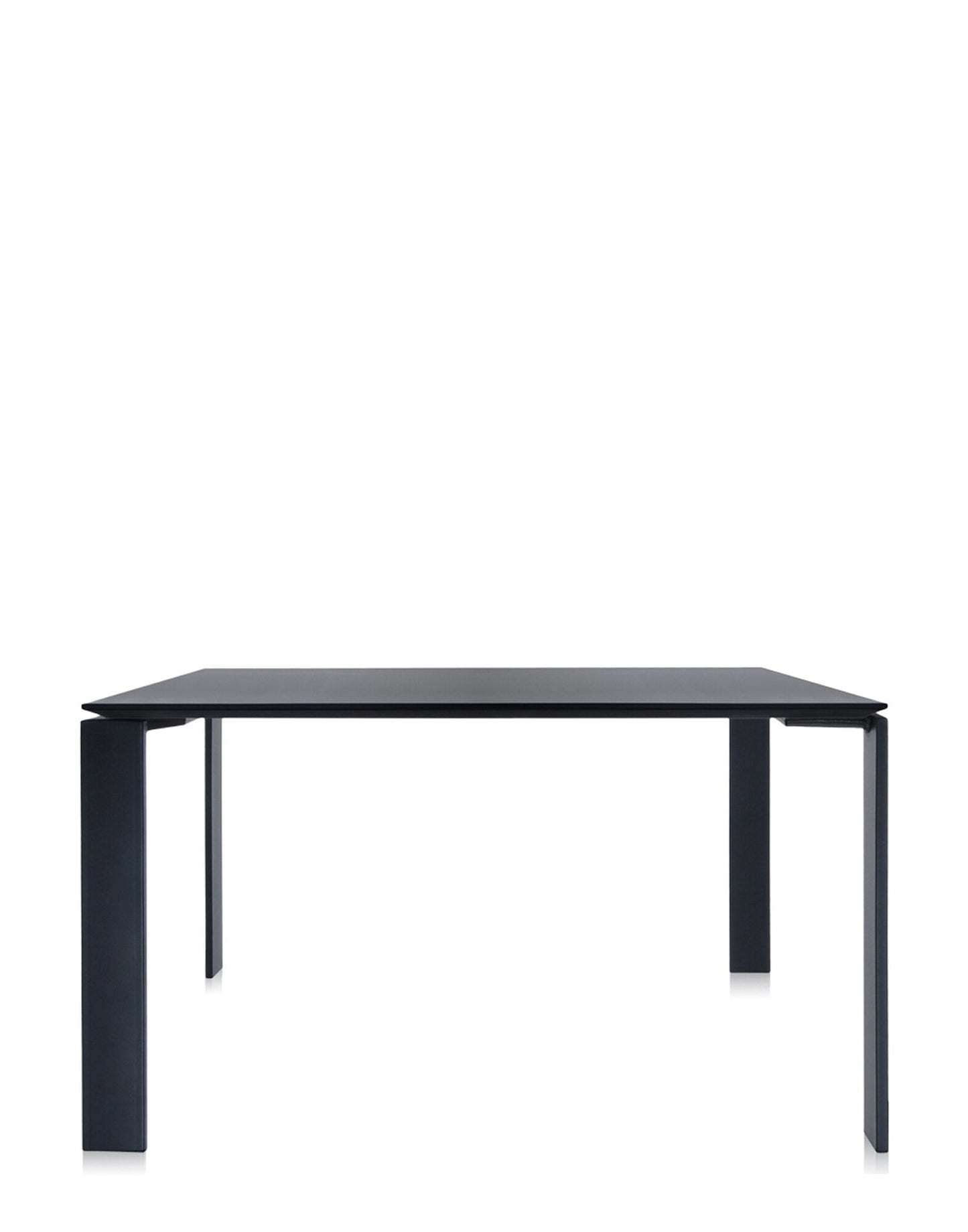 Four Soft Touch Square Desk by Kartell #BLACK/BLACK/