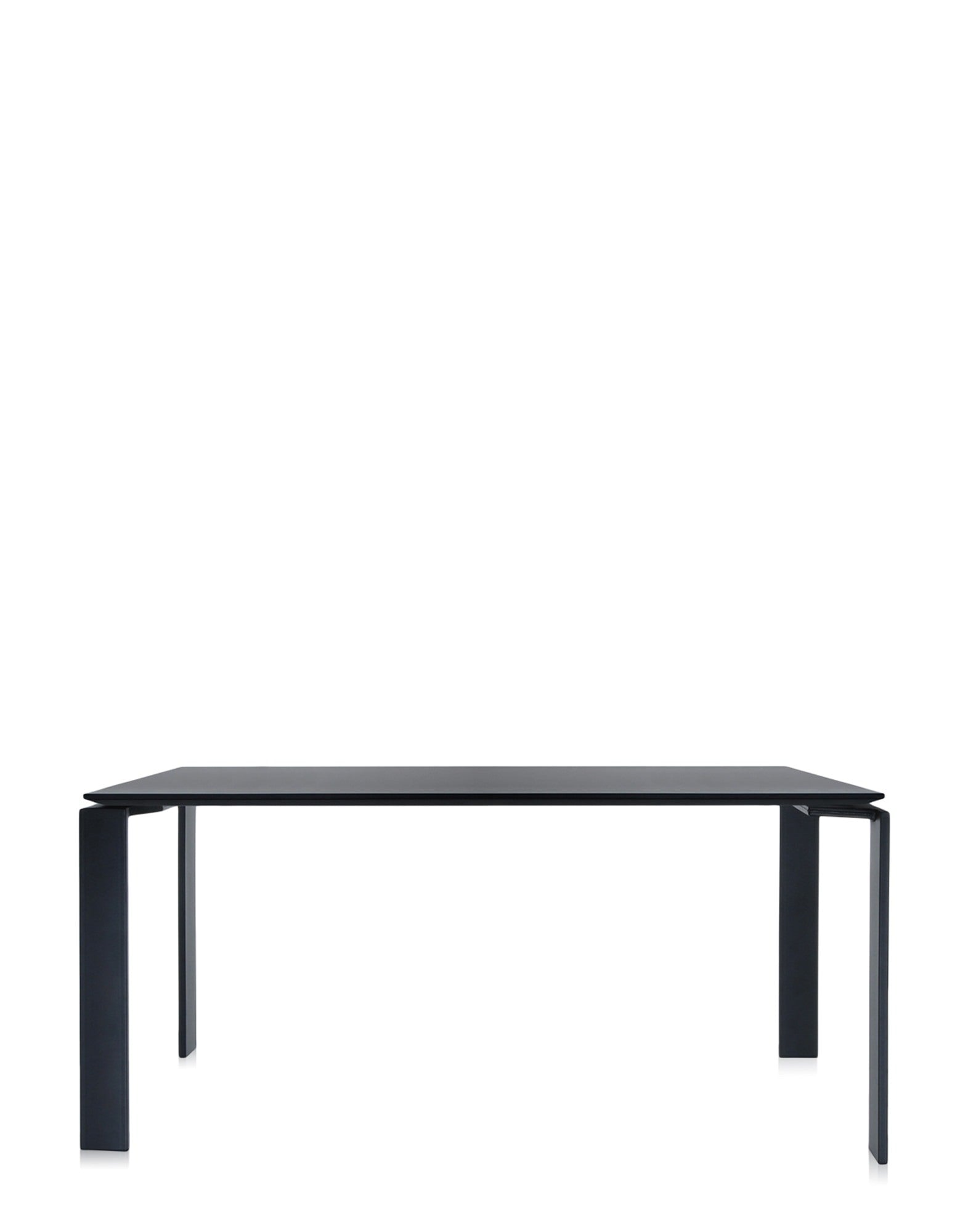 Four Rectangular Desk by Kartell #BLACK/BLACK/158x79 cm/