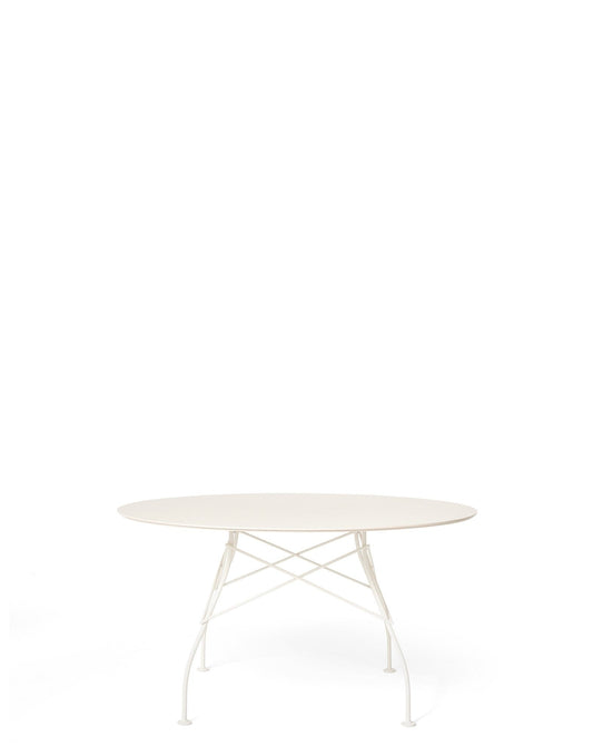 Glossy Outdoor Round Table by Kartell #WHITE / WHITE