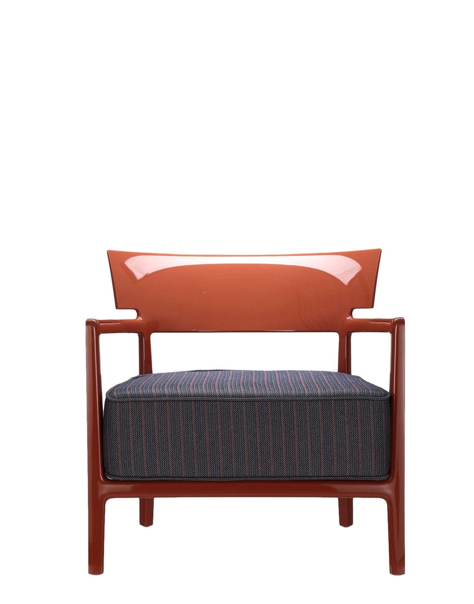 Cara Outdoor Lounge Chair by Kartell #RUST/DYED FIBER BLUE-ORANGE