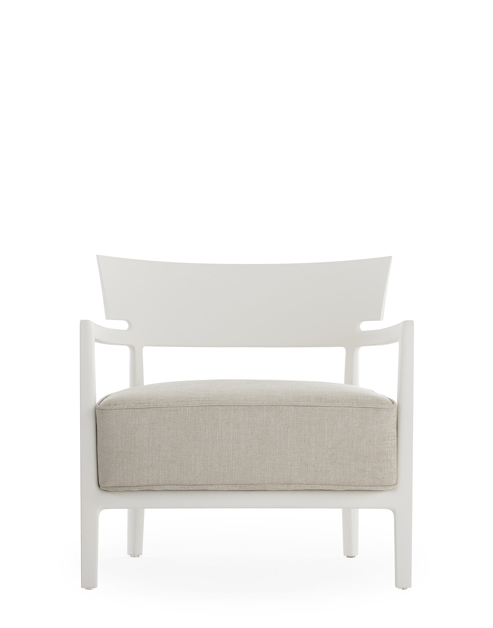 Cara Inddor Lounge Chair by Kartell #WHITE/BEIGE