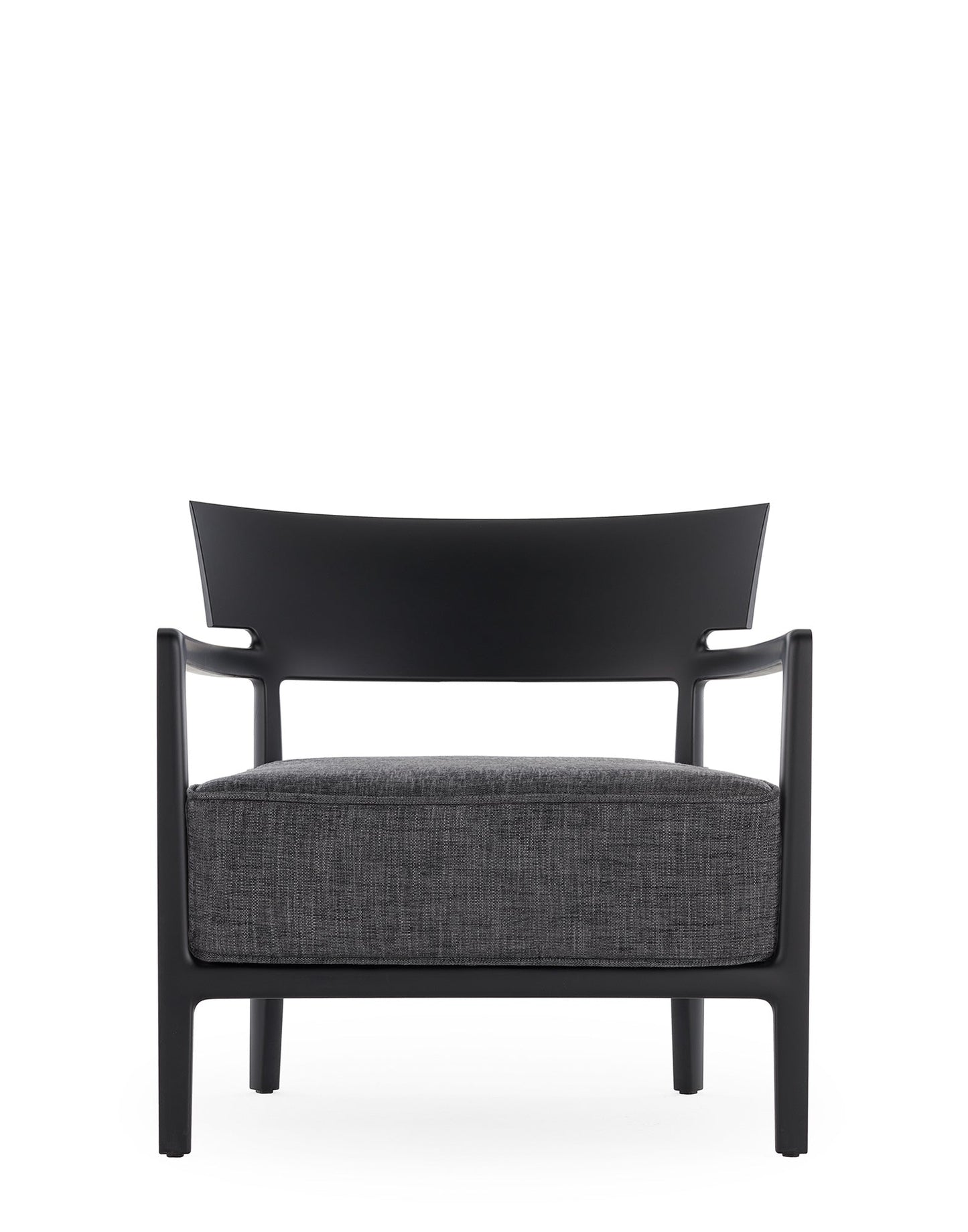 Cara Inddor Lounge Chair by Kartell #BLACK/CHARCOAL