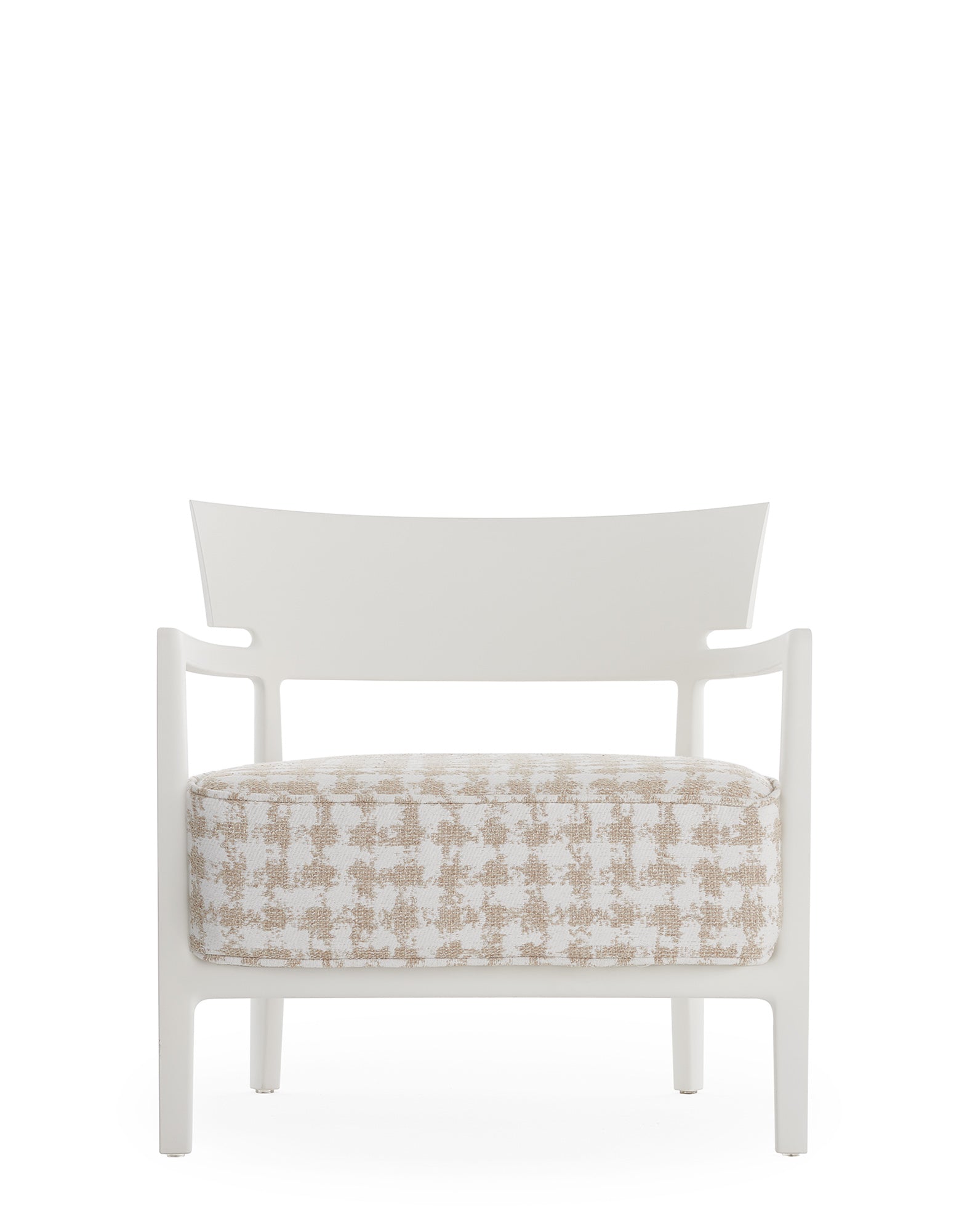 Cara Inddor Lounge Chair by Kartell #WHITE/WHITE-BEIGE