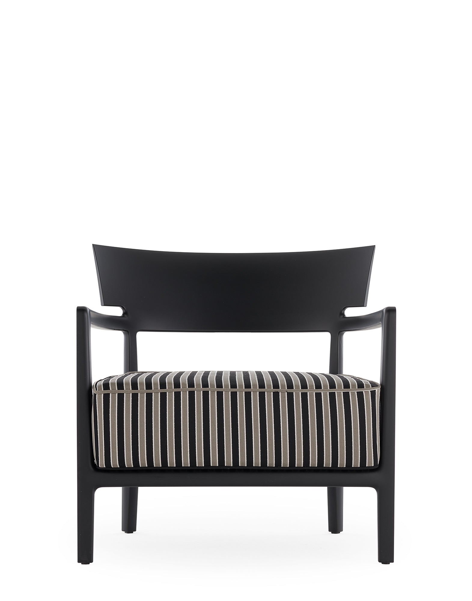 Cara Outdoor Lounge Chair by Kartell #BLACK/BLACK TAUPE