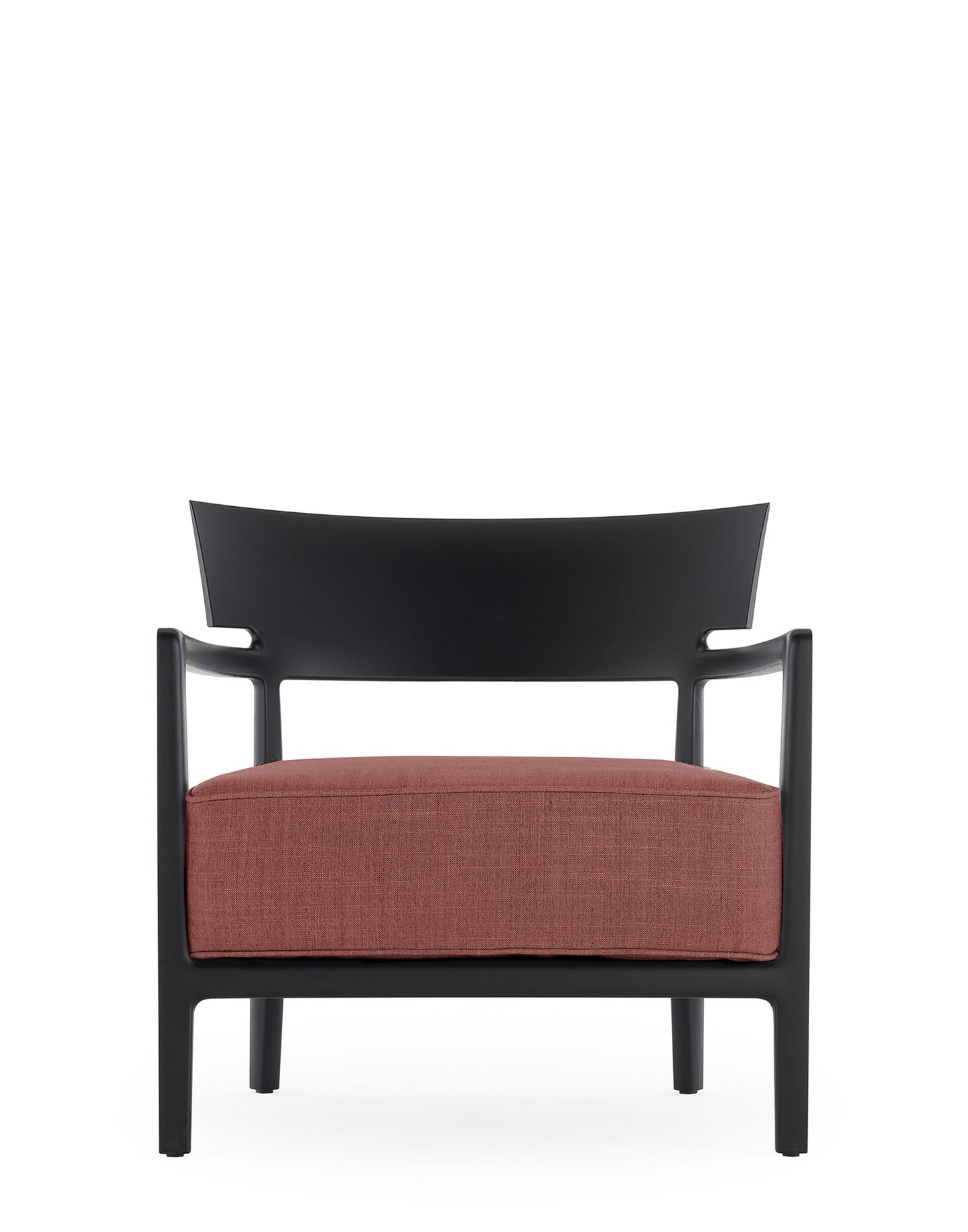 Cara Outdoor Lounge Chair by Kartell #BLACK/BORDEAUX