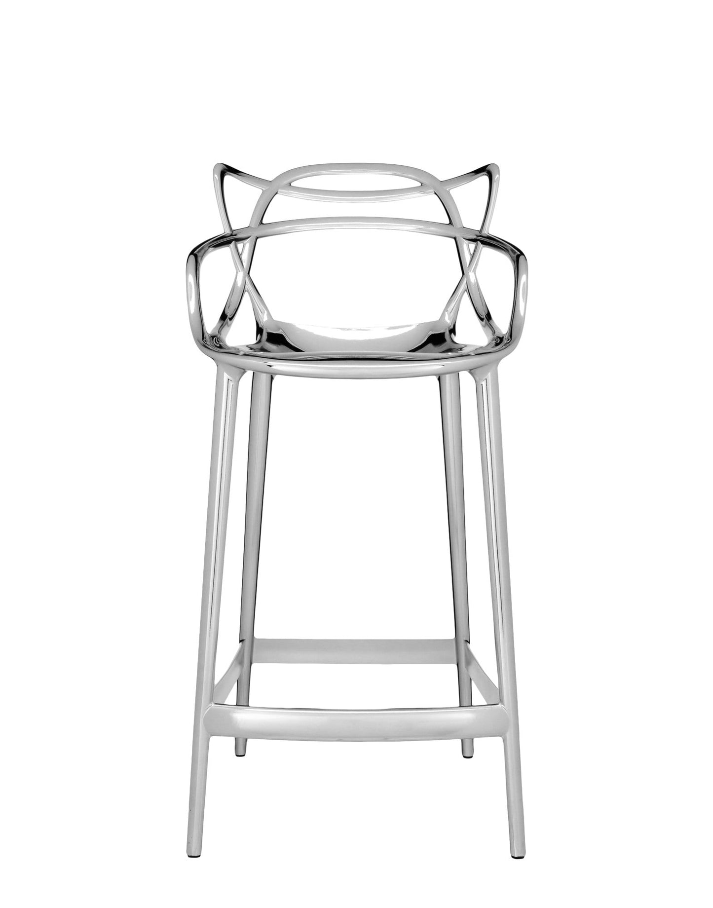 Masters Bar Stool by Kartell #CHROMED/65 cm/