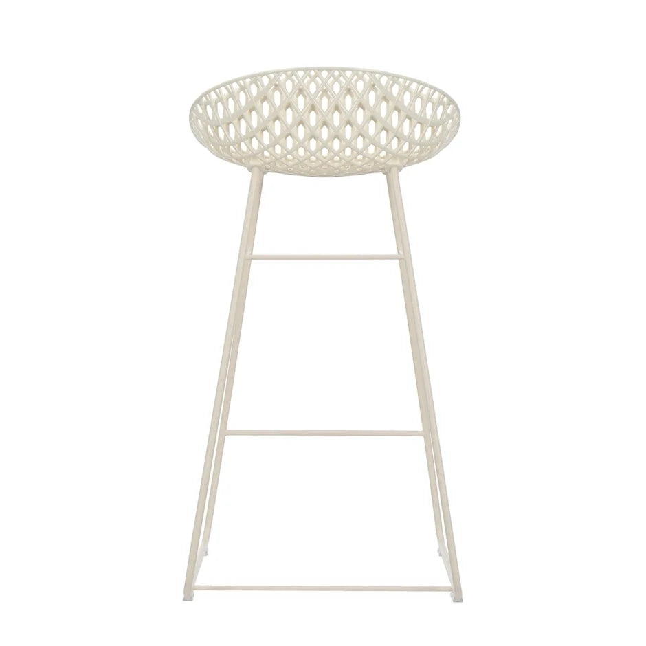 Smatrik Bar Stool by Kartell #WHITE/WHITE