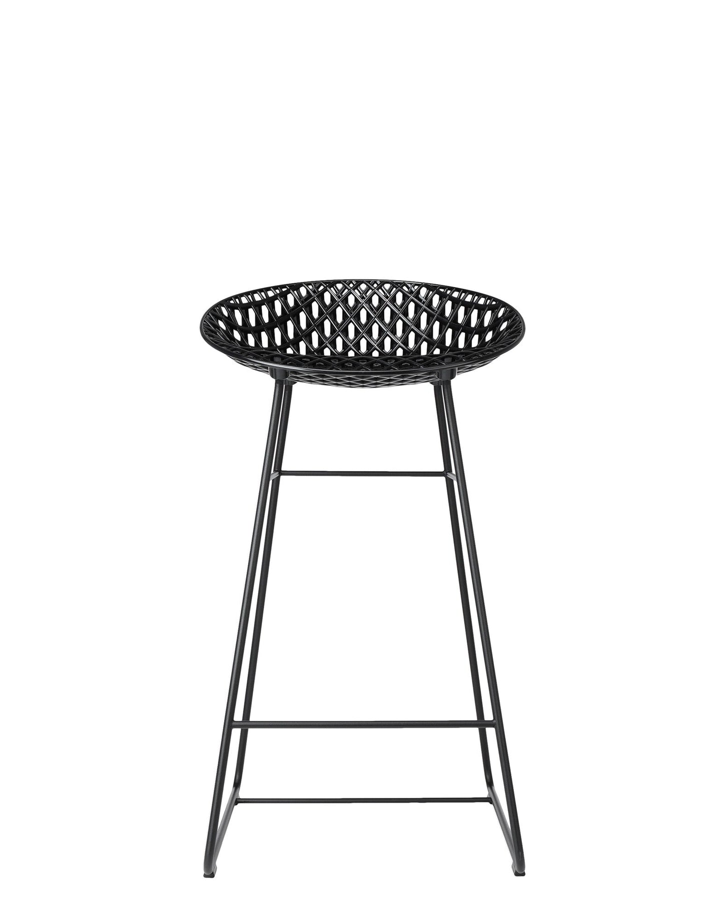 Smatrik Bar Stool Outdoor by Kartell #BLACK/BLACK