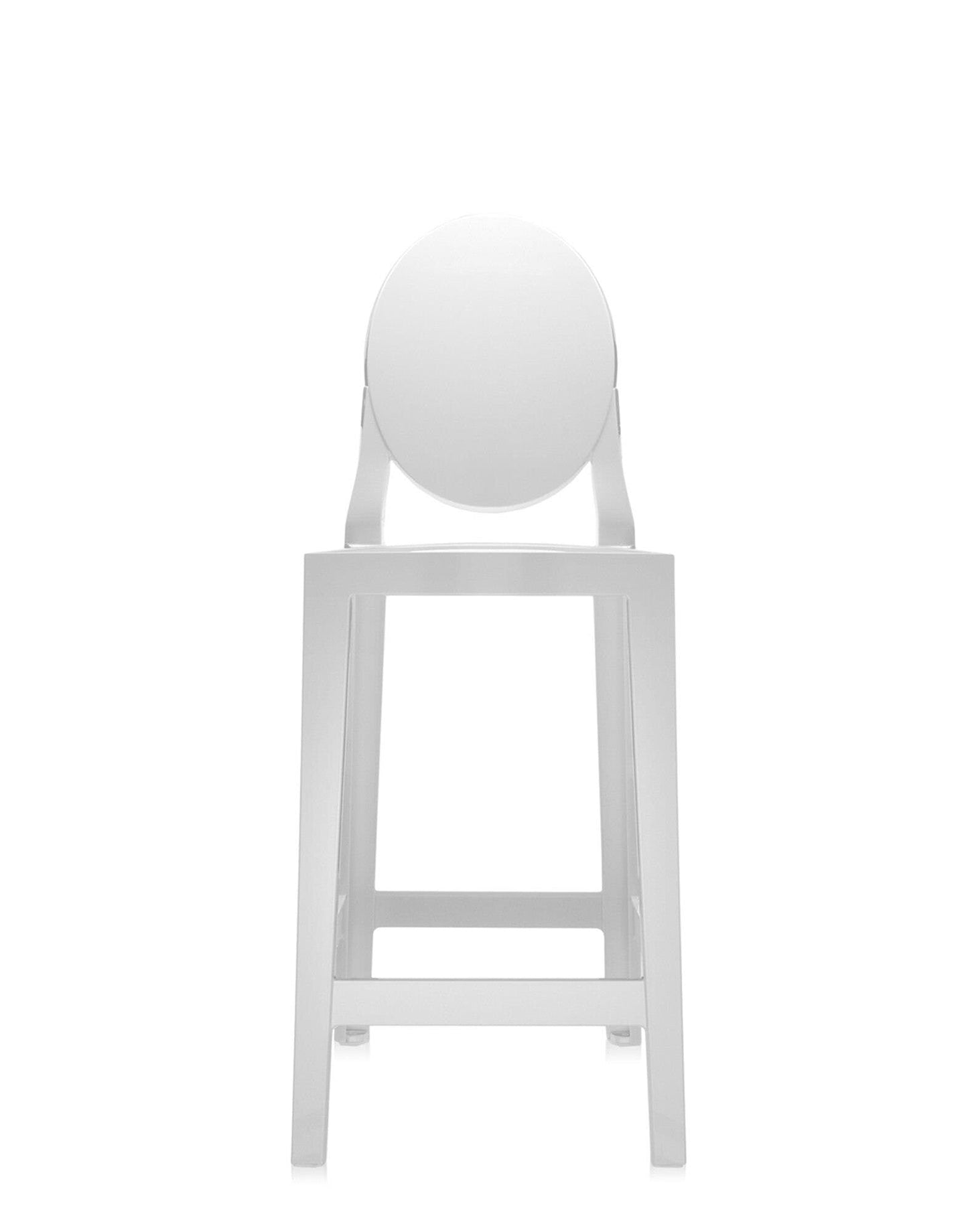 One More Bar Stool by Kartell #GLOSSY WHITE/65 cm/