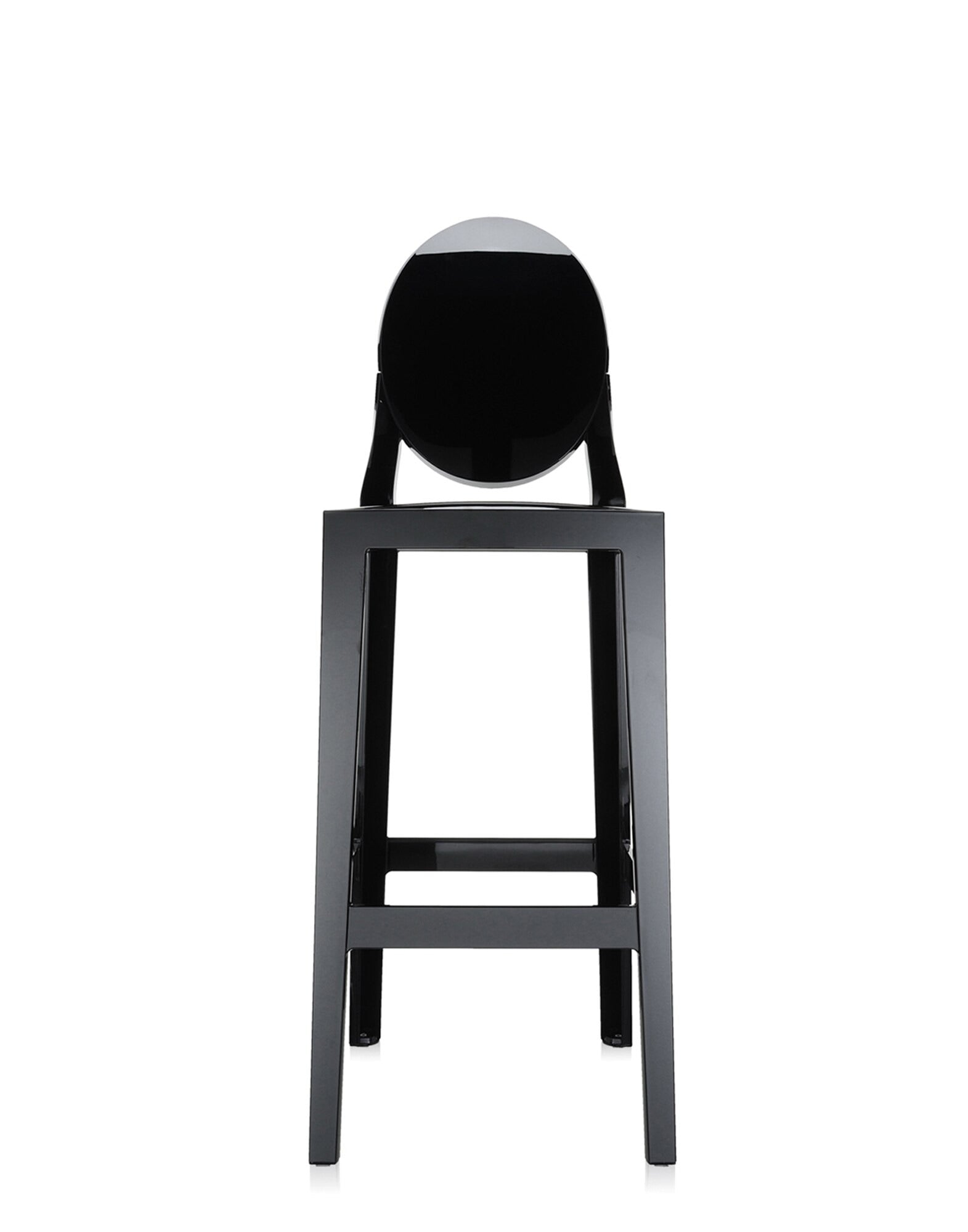 One More Bar Stool by Kartell #GLOSSY BLACK/75 cm/