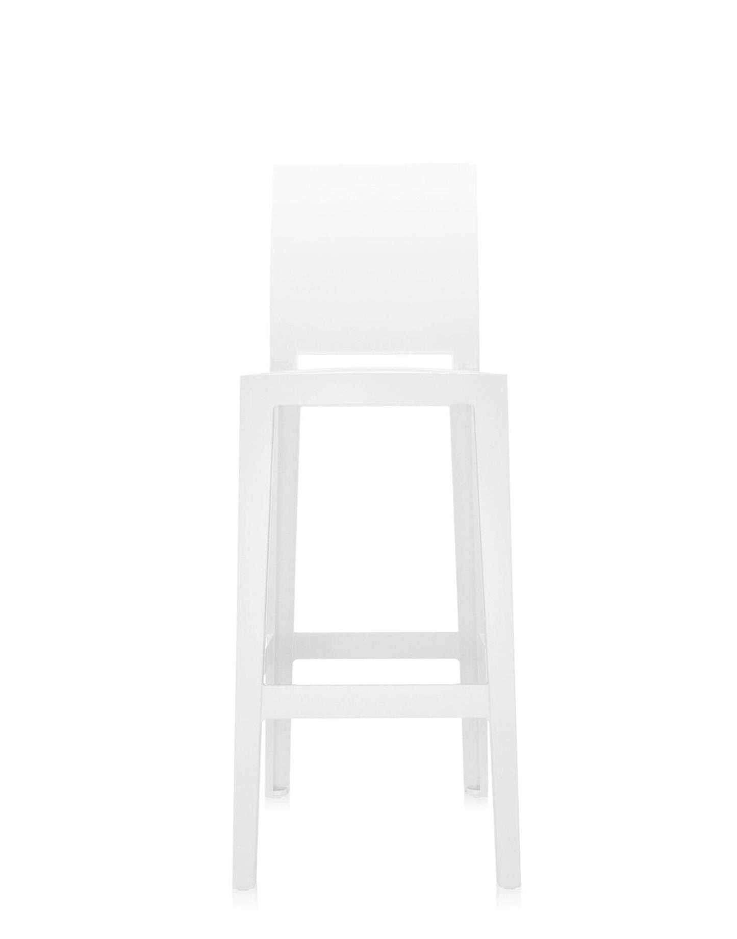 One More Please Bar Stool by Kartell #GLOSSY WHITE/75 cm/