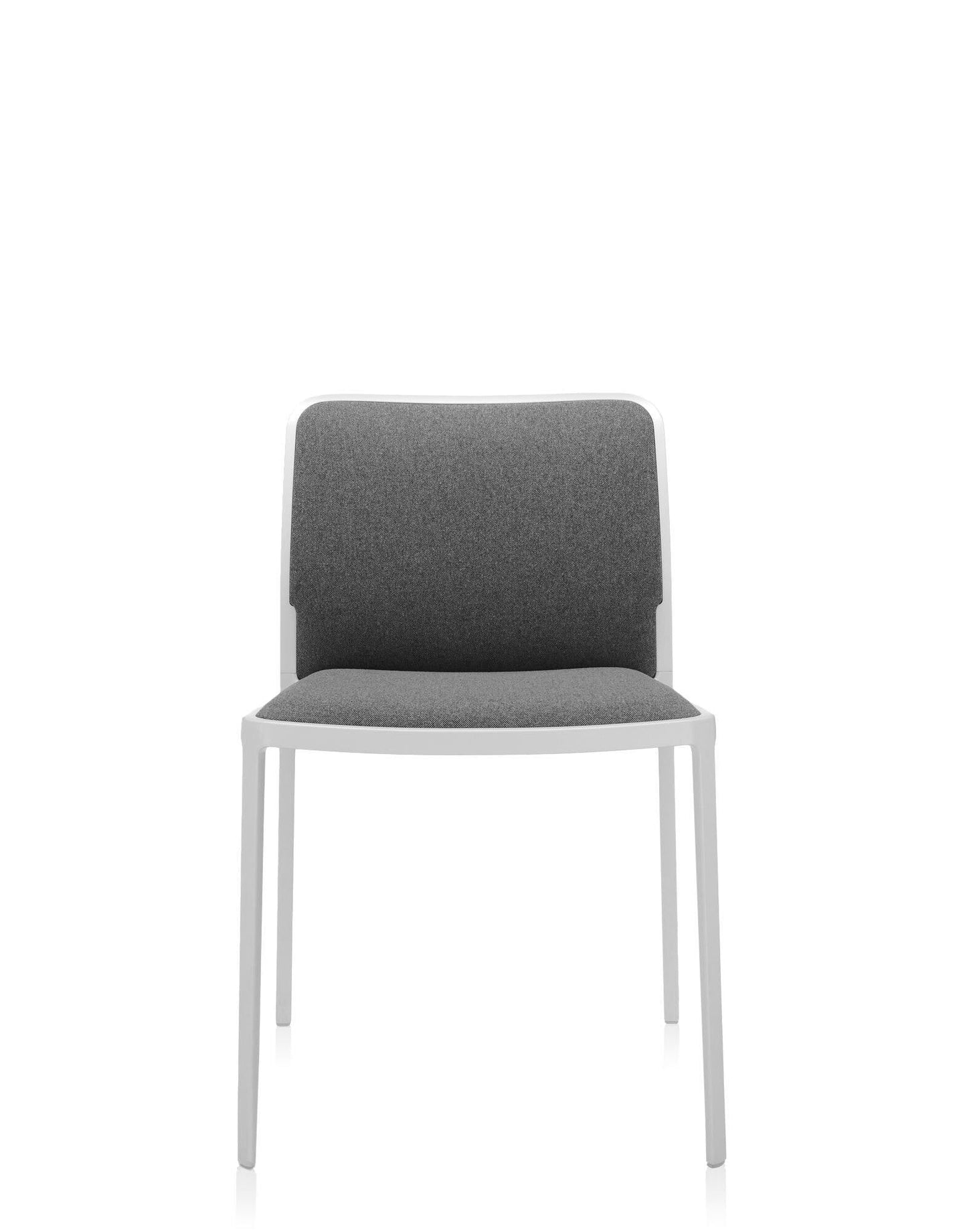 Audrey Soft Chair by Kartell #GREY/WHITE PAINTED STEEL/