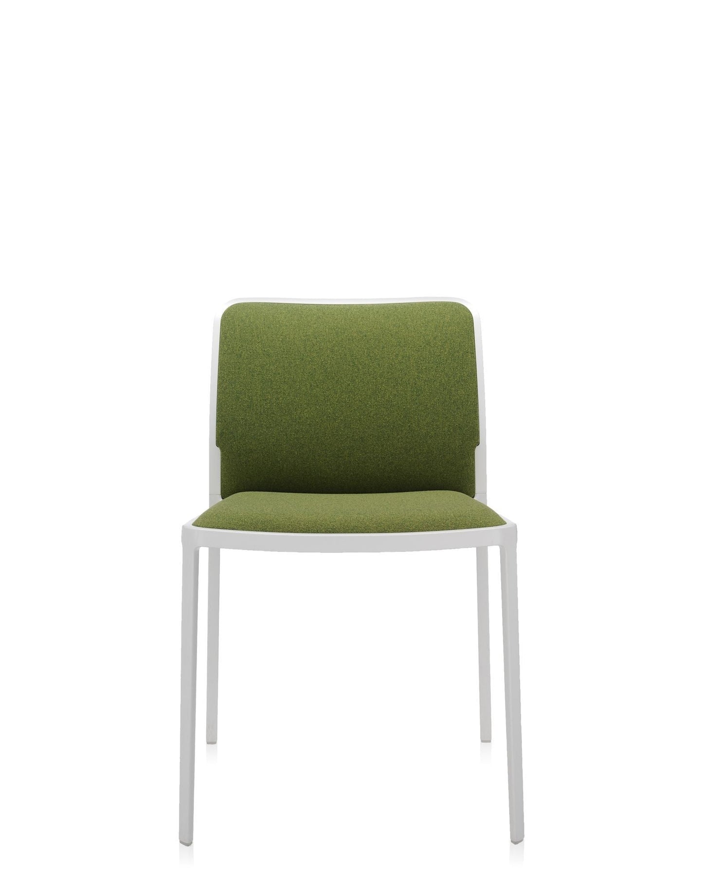 Audrey Soft Chair by Kartell #ACID GREEN/BLACK PAINTED STEEL/