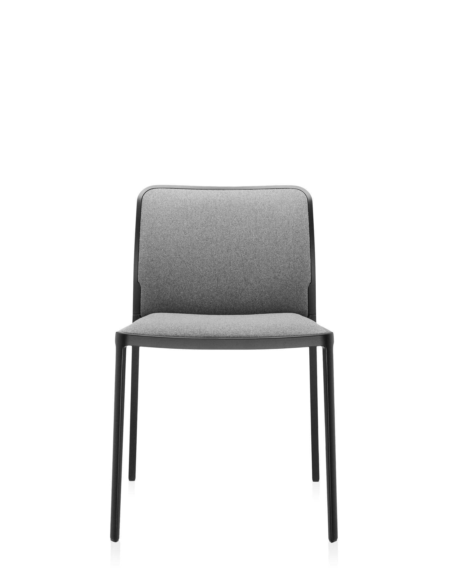 Audrey Soft Chair by Kartell #GREY/BLACK PAINTED STEEL/