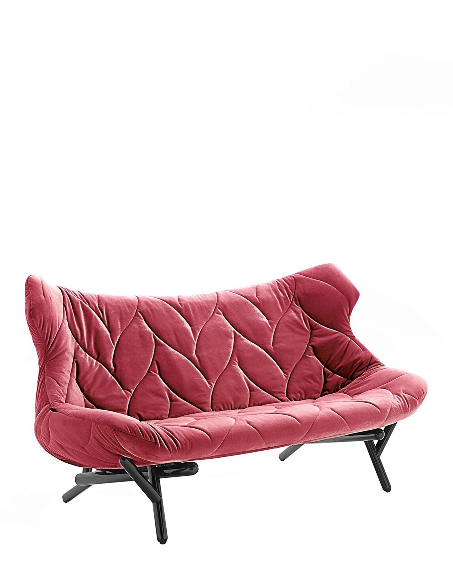 Foliage Sofa by Kartell #VELVET/RED/BLACK