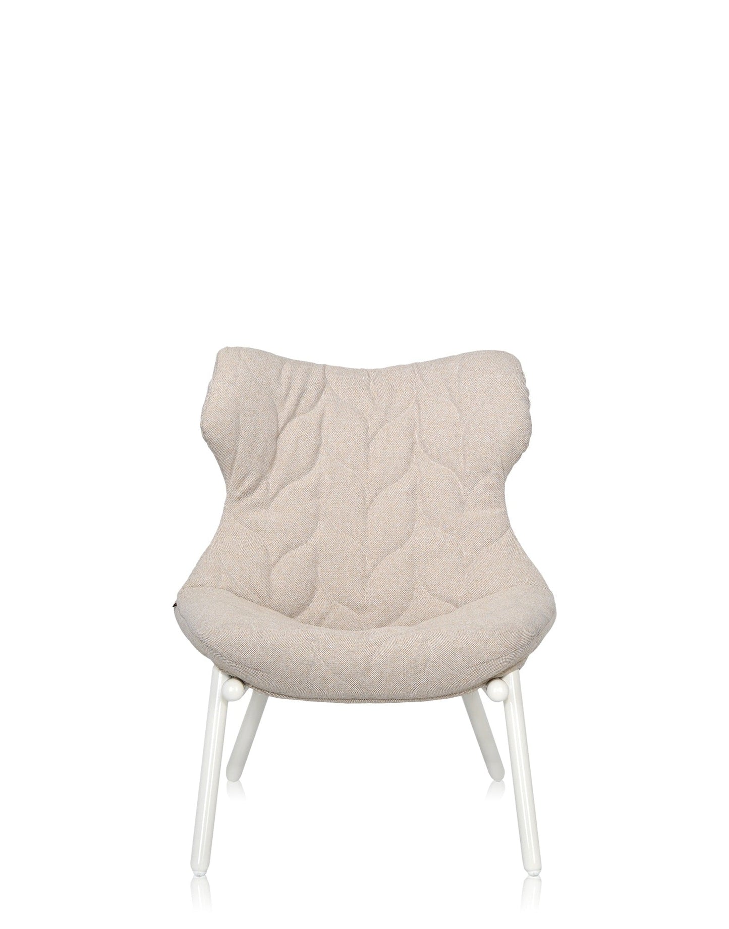 Foliage Armchair by Kartell #TREVIRA/BEIGE TREVIRA/WHITE