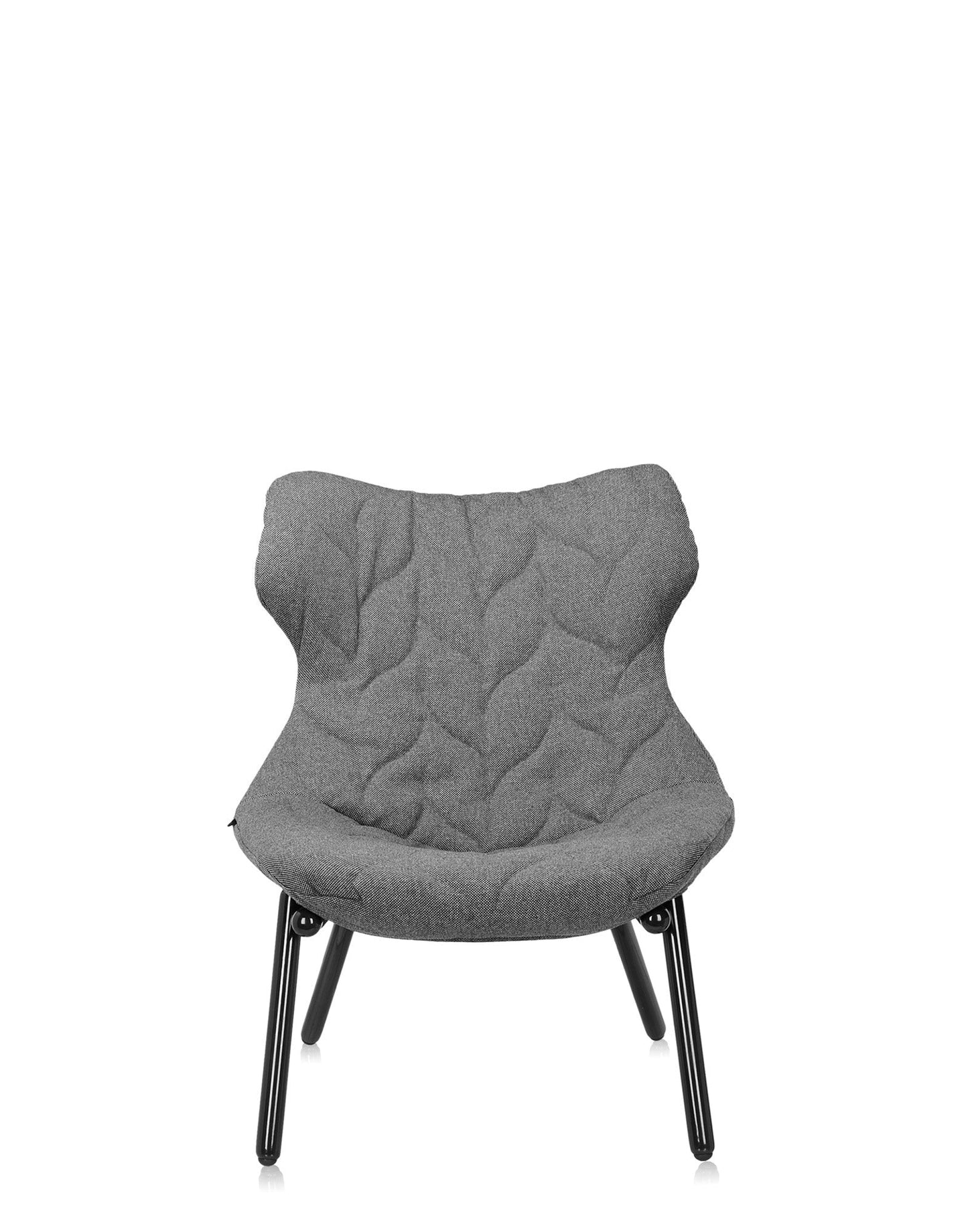 Foliage Armchair by Kartell #TREVIRA/GREY TREVITRA/BLACK