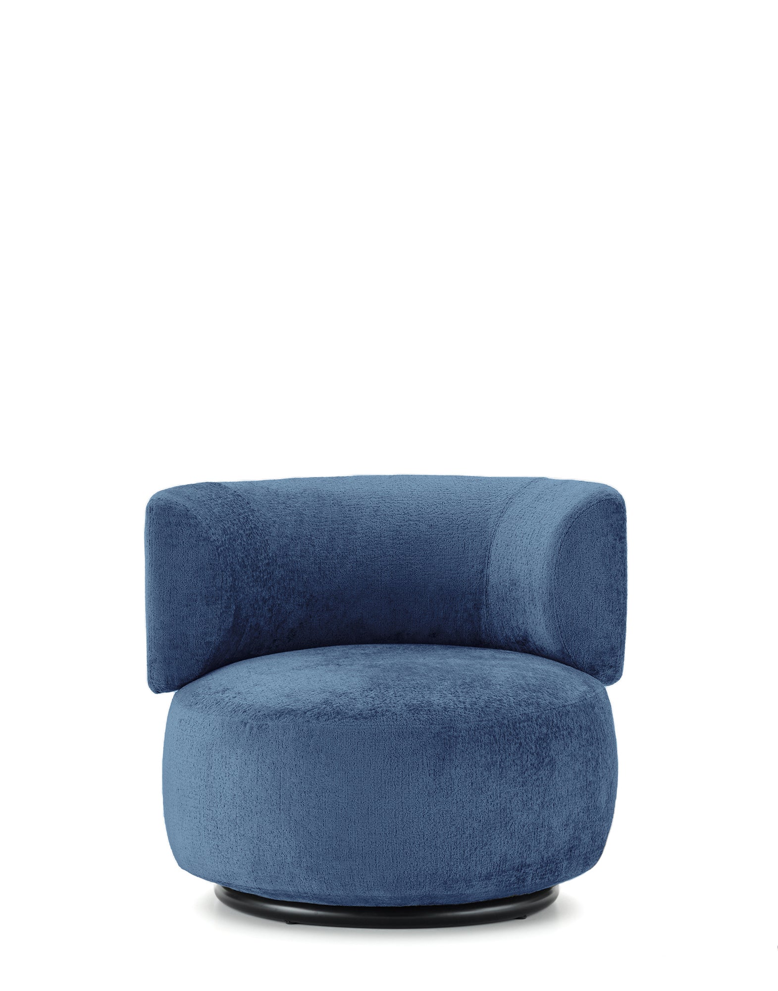 K-WAIT Armchair by Kartell #CHENILLE/LIGHT BLUE/