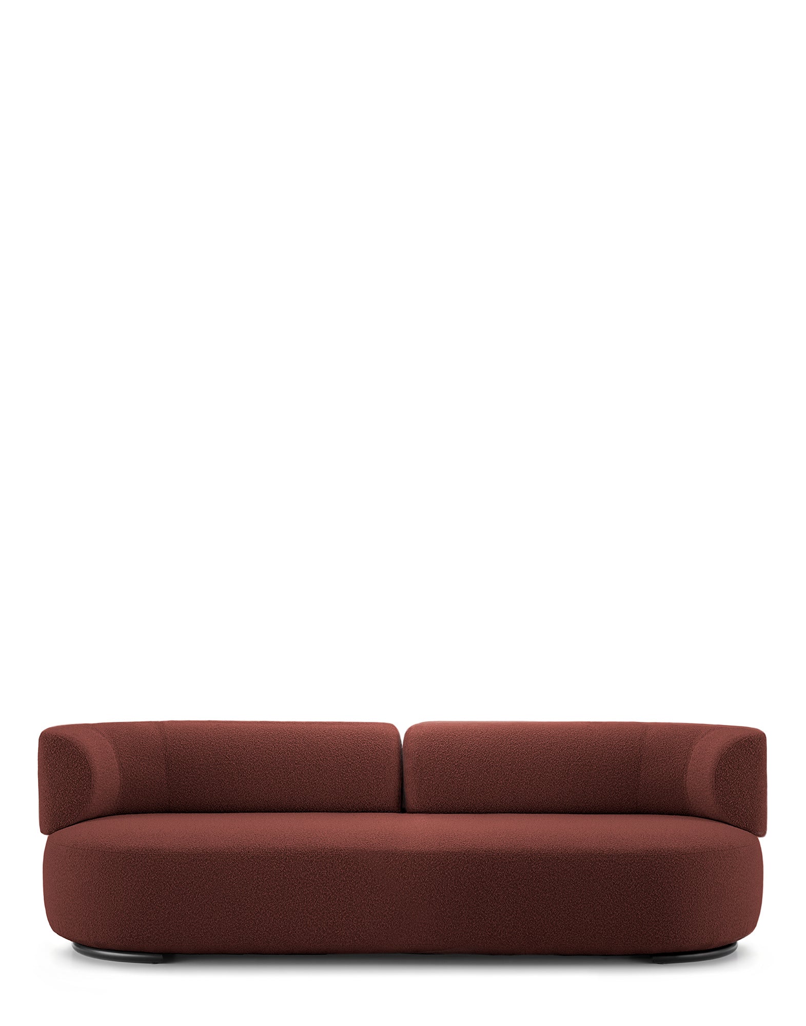 K-WAIT Sofa by Kartell #BOUCLÈ/BRICK RED/