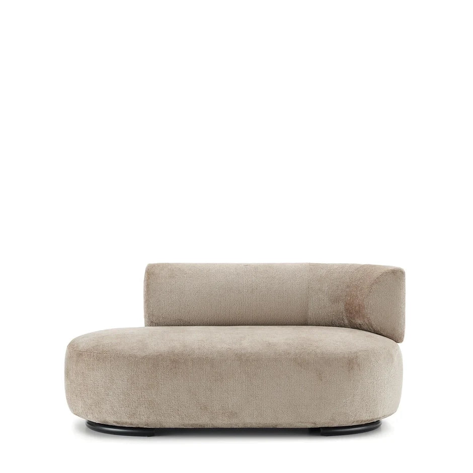 K-Wait Dormeuse Sofa by Kartell #CHENILLE / BEIGE / RIGHT