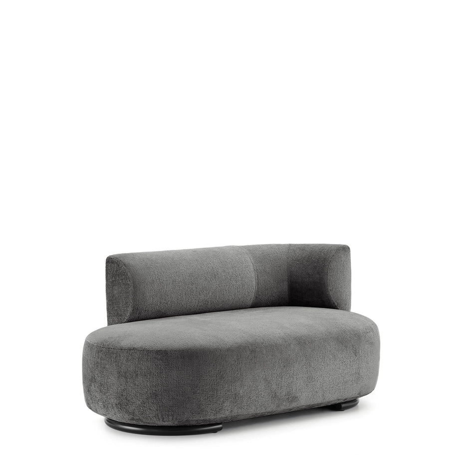 K-Wait Dormeuse Sofa by Kartell #CHENILLE / GREY / RIGHT