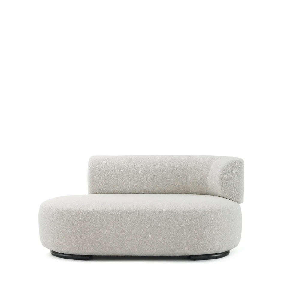 K-Wait Dormeuse Sofa by Kartell #BOUCLÈ / ECRÙ / RIGHT