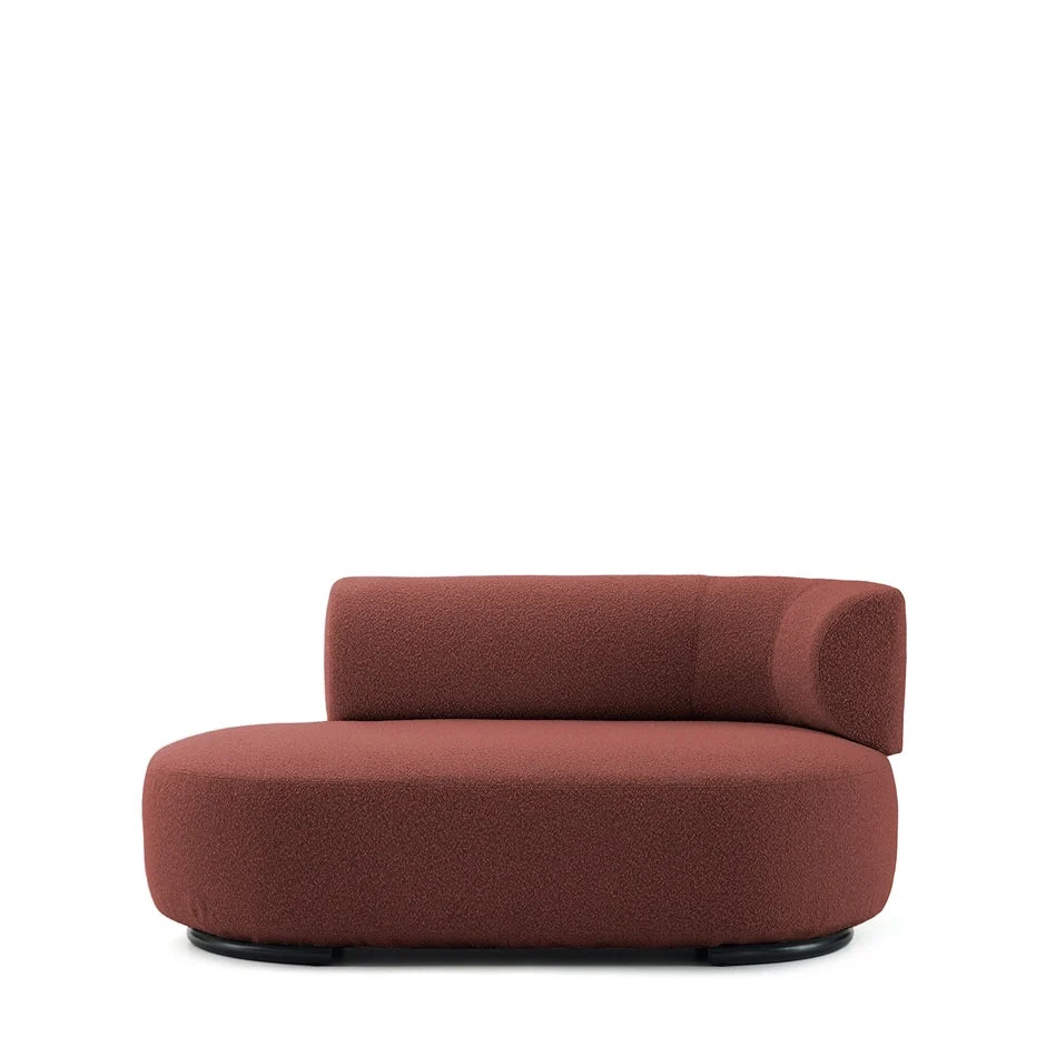 K-Wait Dormeuse Sofa by Kartell #BOUCLÈ / BRICK RED / RIGHT