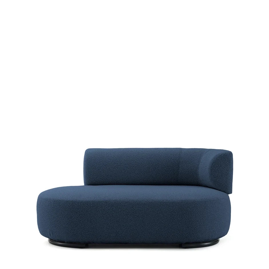 K-Wait Dormeuse Sofa by Kartell #BOUCLÈ / BLUE / RIGHT