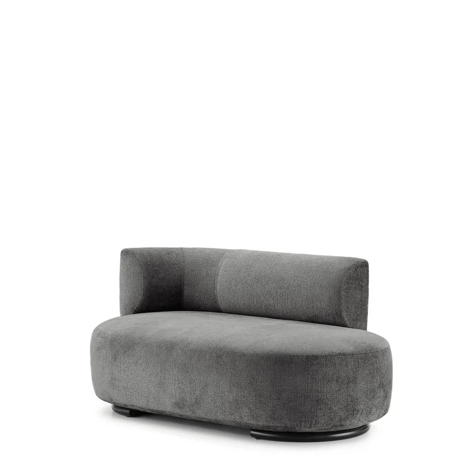 K-Wait Dormeuse Sofa by Kartell #CHENILLE / GREY / LEFT