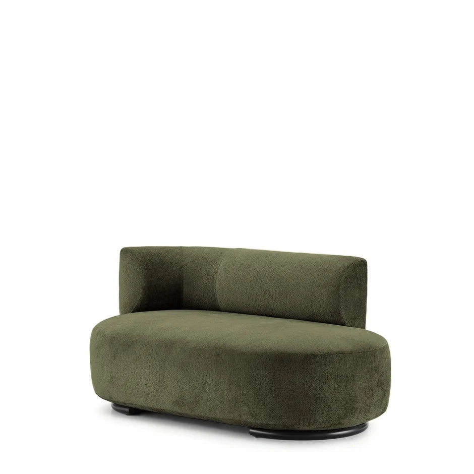 K-Wait Dormeuse Sofa by Kartell #CHENILLE / GREEN / LEFT