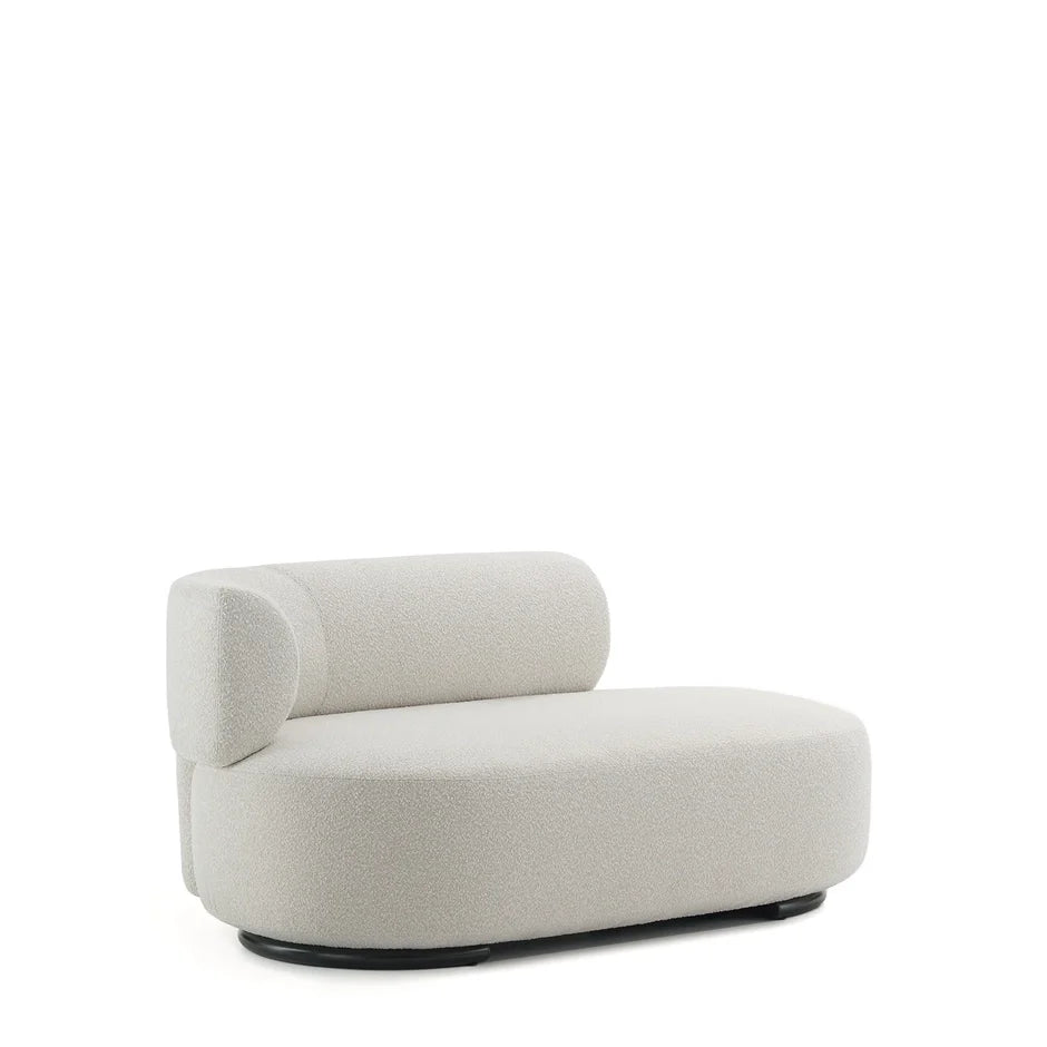 K-Wait Dormeuse Sofa by Kartell #BOUCLÈ / ECRÙ / LEFT