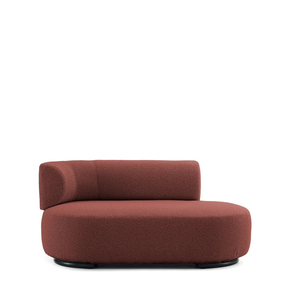 K-Wait Dormeuse Sofa by Kartell #BOUCLÈ / BRICK RED / LEFT