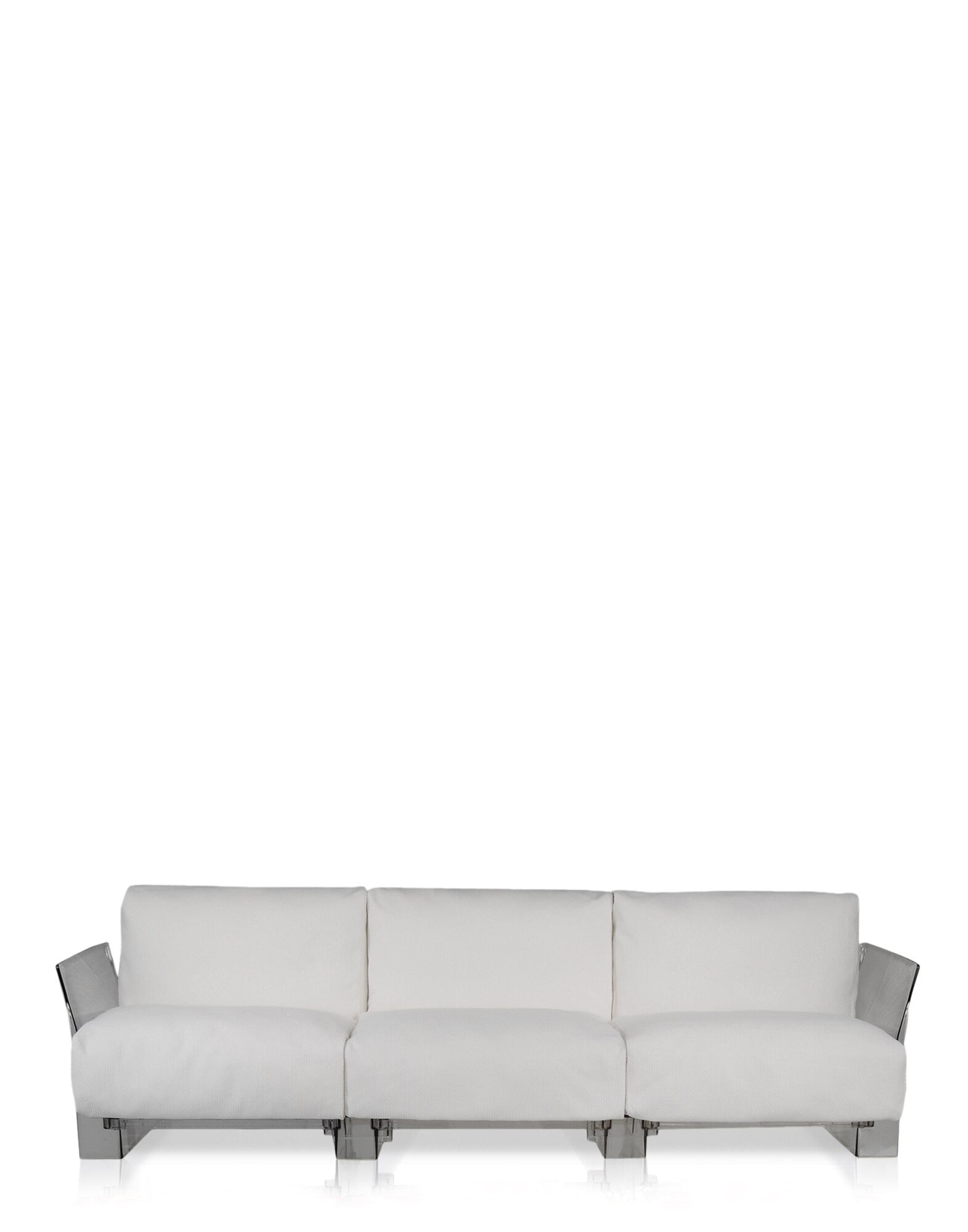 Pop Outdoor Three-Seater Sofa by Kartell #WHITE SUNBRELLA