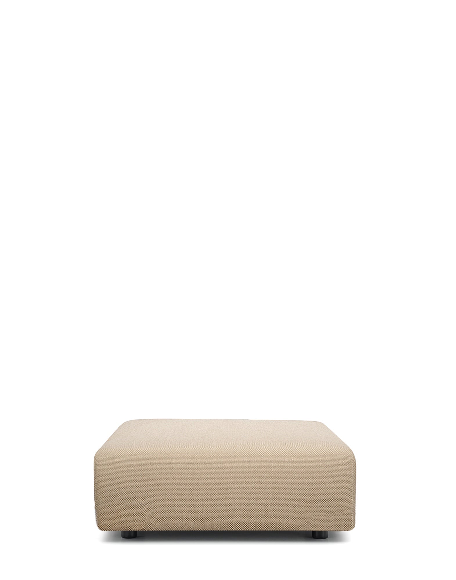 Plastics Duo Pouf Square Nile by Kartell #TAUPE