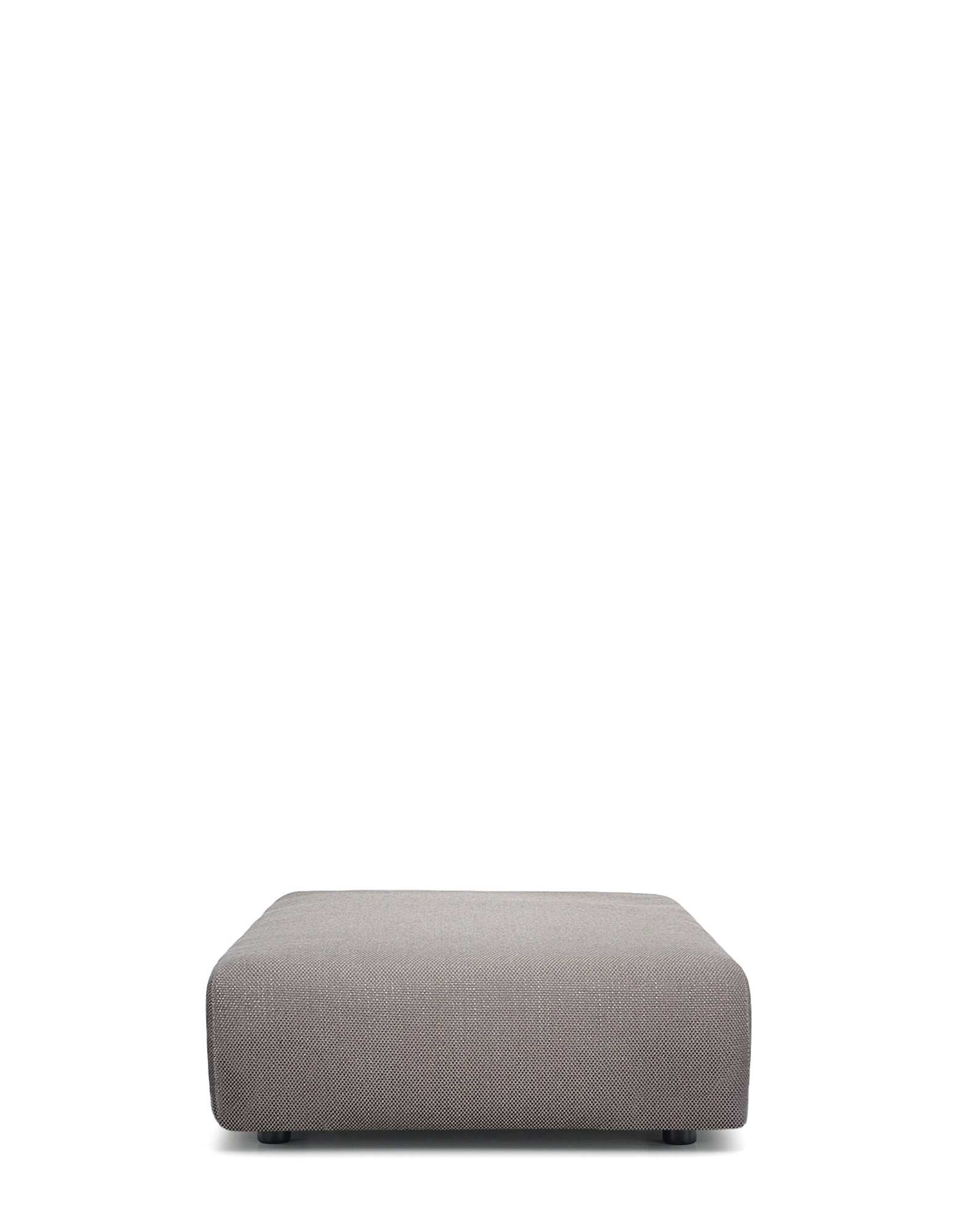 Plastics Duo Pouf Square Nile by Kartell #GREY