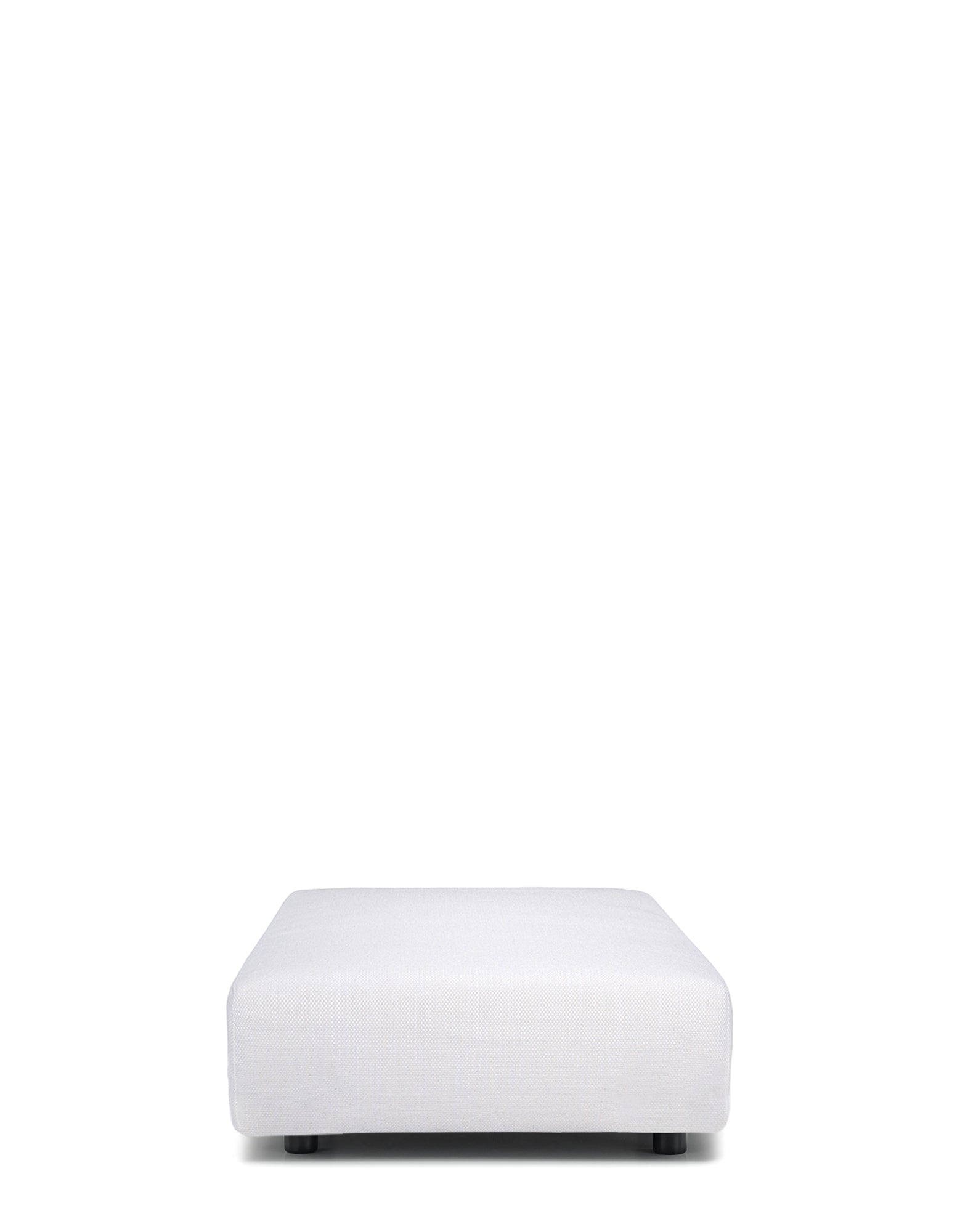 Plastics Duo Pouf Rectangular Nile by Kartell #WHITE