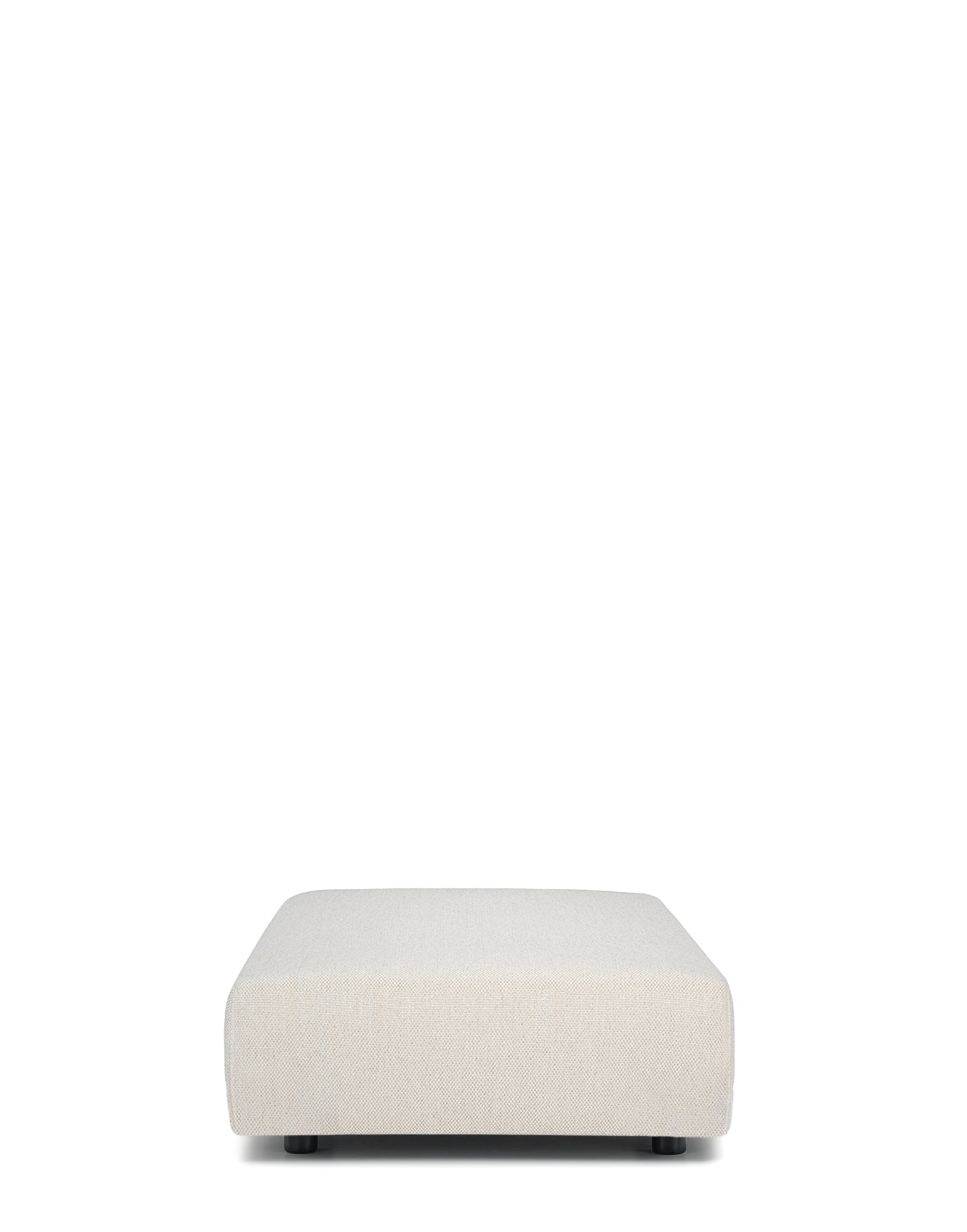 Plastics Duo Pouf Rectangular Nile by Kartell #ECRU