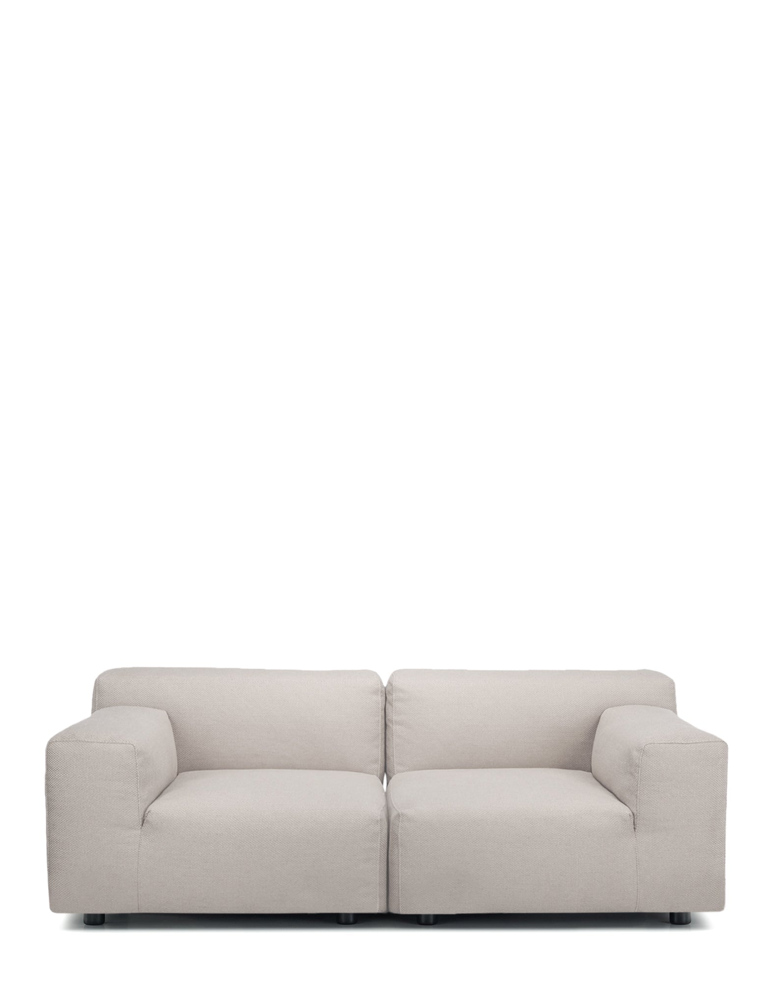 Plastics Duo Two-Seater Sofa Nilo by Kartell #BEIGE